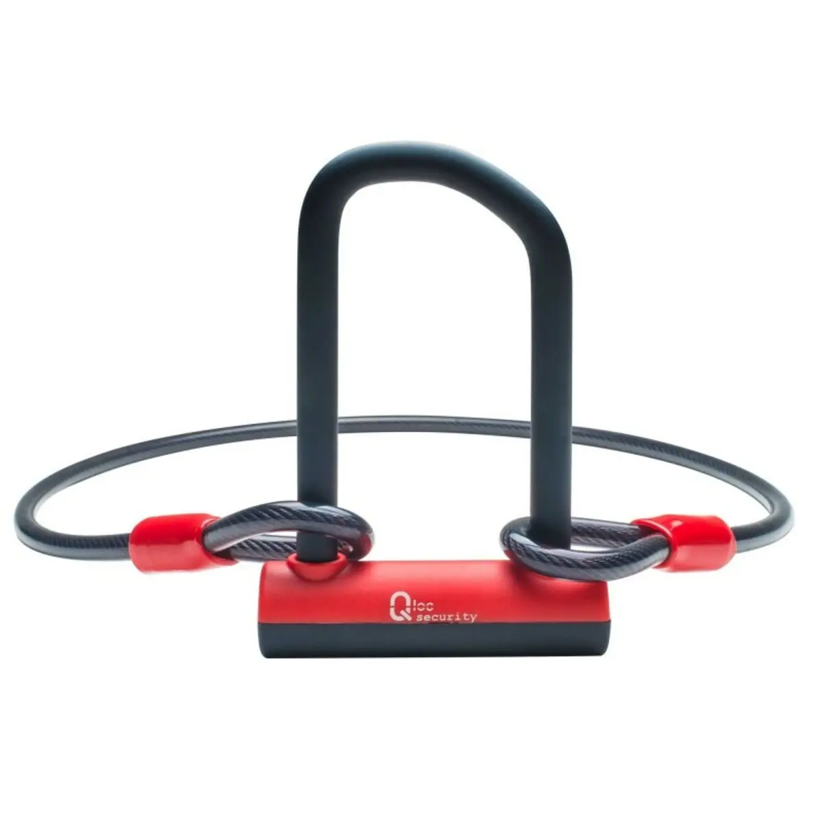 Antidiefstalapparaat u met houder Qloc Security Ø14 75/150mm + câble Ø12/1000mm