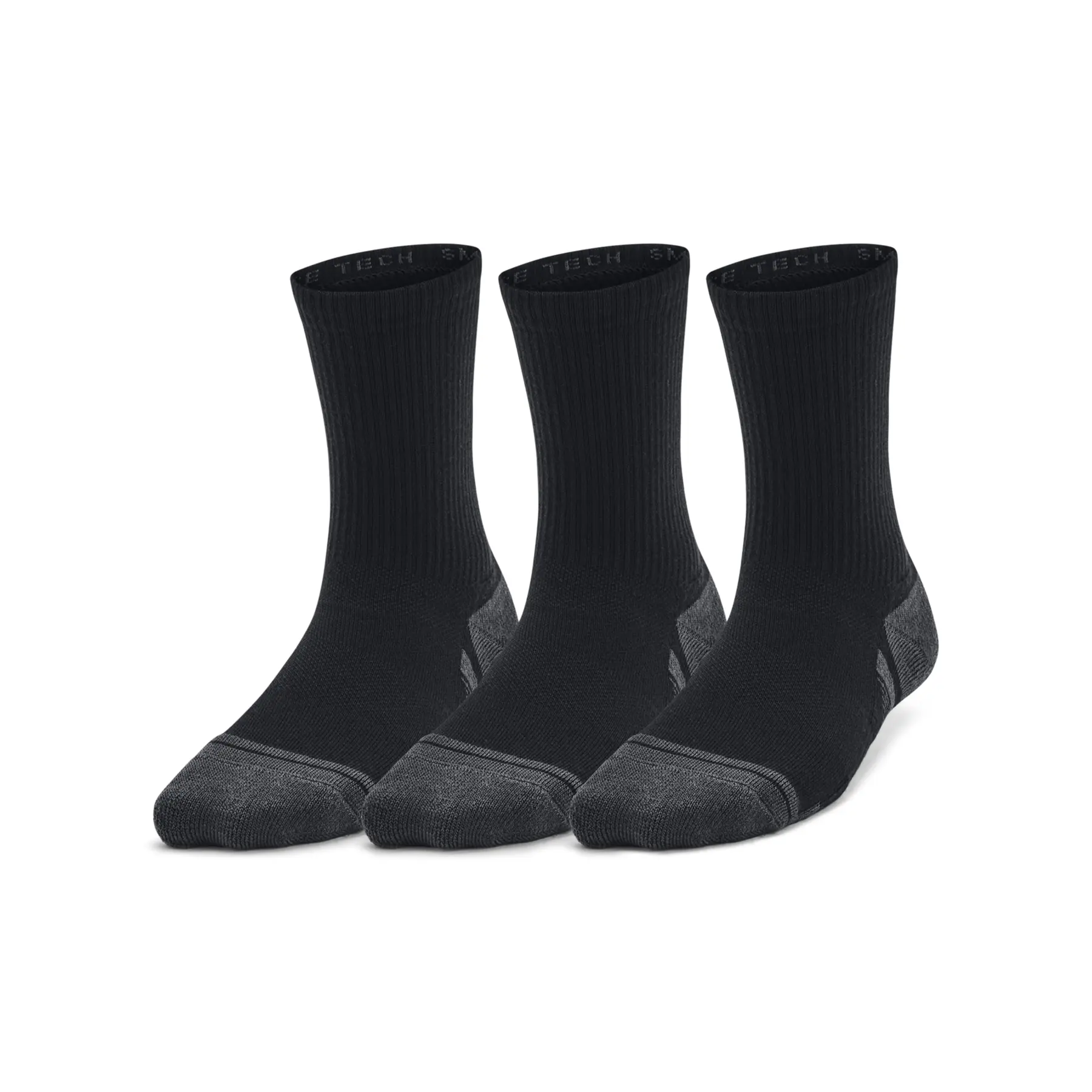 chaussettes mi hautes under armour performance tech pour enfant lot de 3 paires / / jet - vue 2