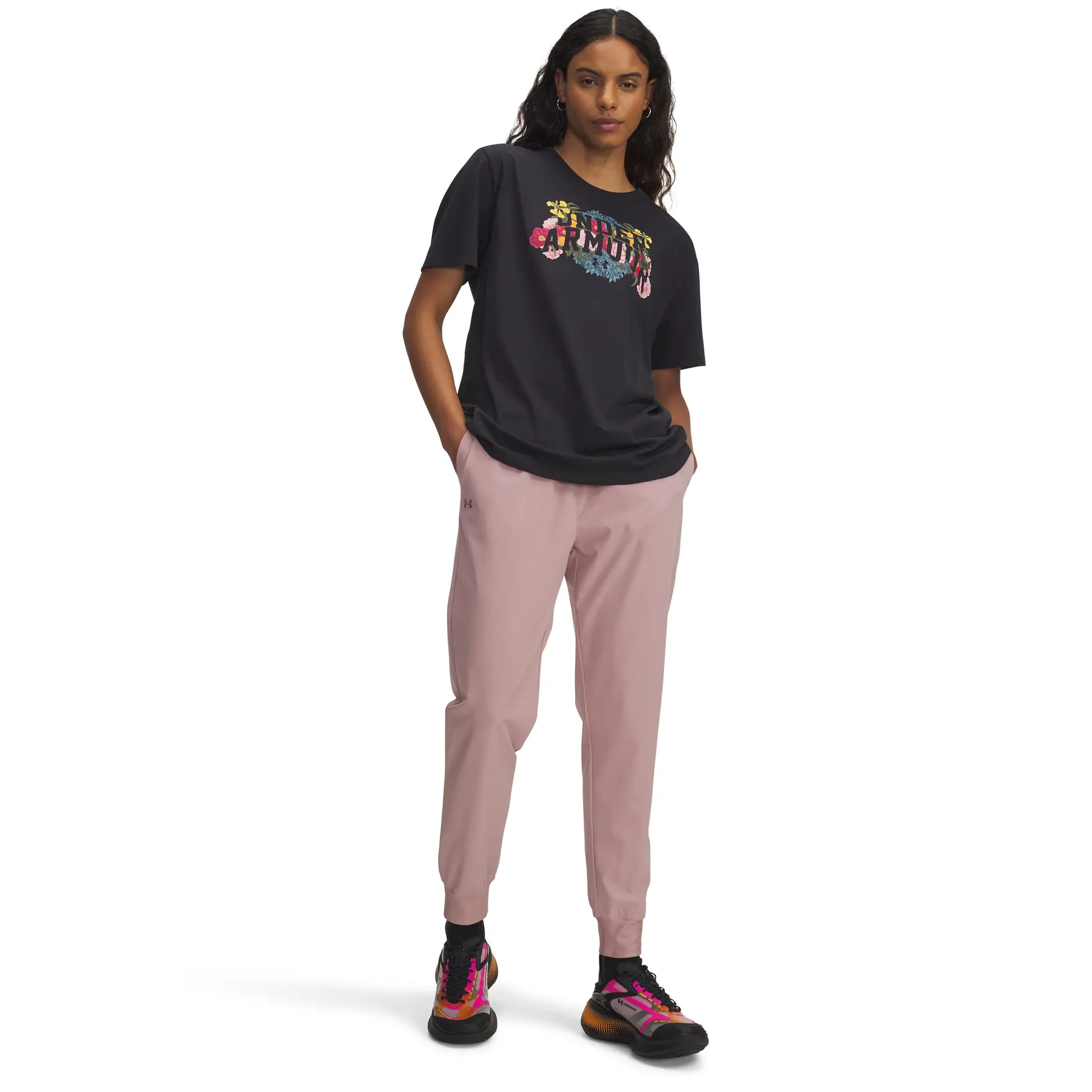 Hochtaillierte Damen-Jogginghose Under Armour Rival Woven