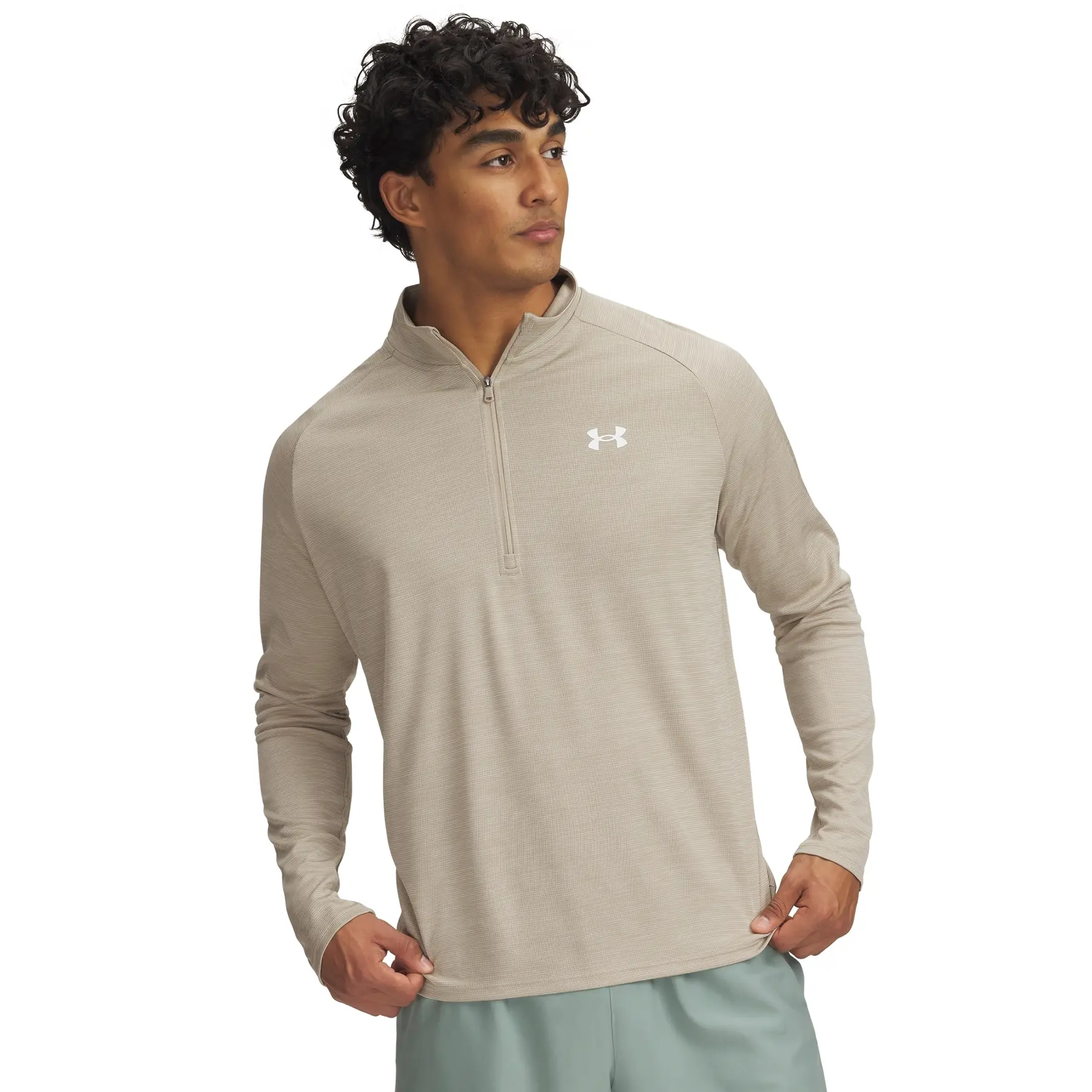 Under Armour Beige Sudadera De Entrenamiento Tech™