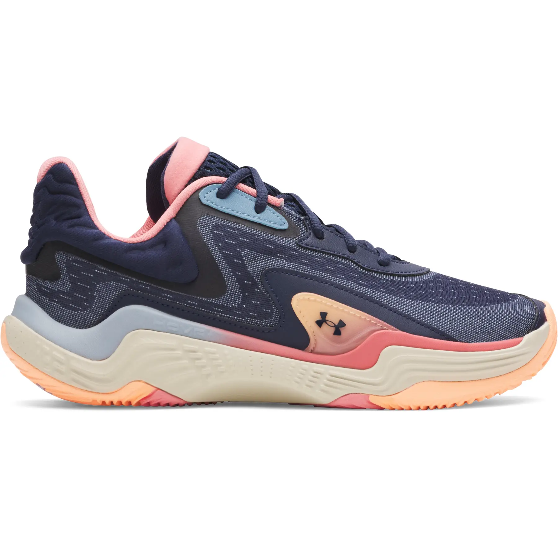 Chaussure De Basketball Under Armour Spawn 7 Unisexe Calm / Sun Kiss / Washed