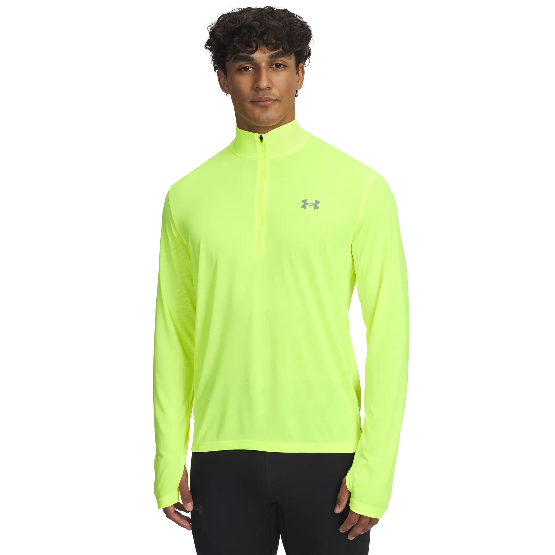 Under Armour Hombre Amarillo Sudadera Launch