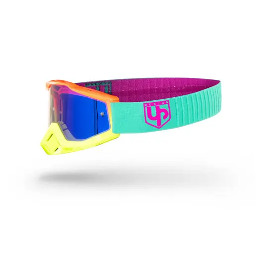 Vetro maschera cross UP Design Mirror Blue Lens