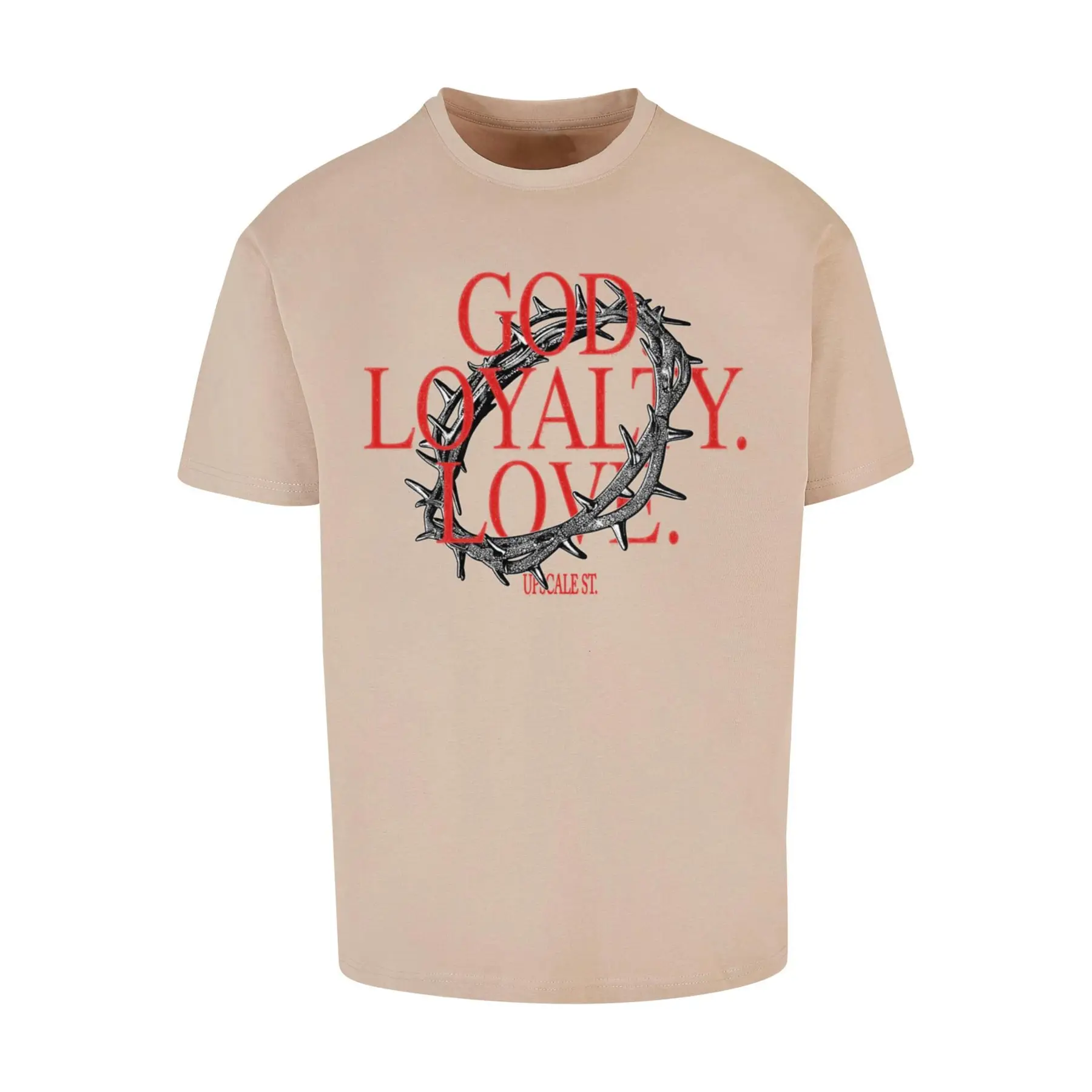 Übergroßes T-Shirt Upscale God Loyalty Love
