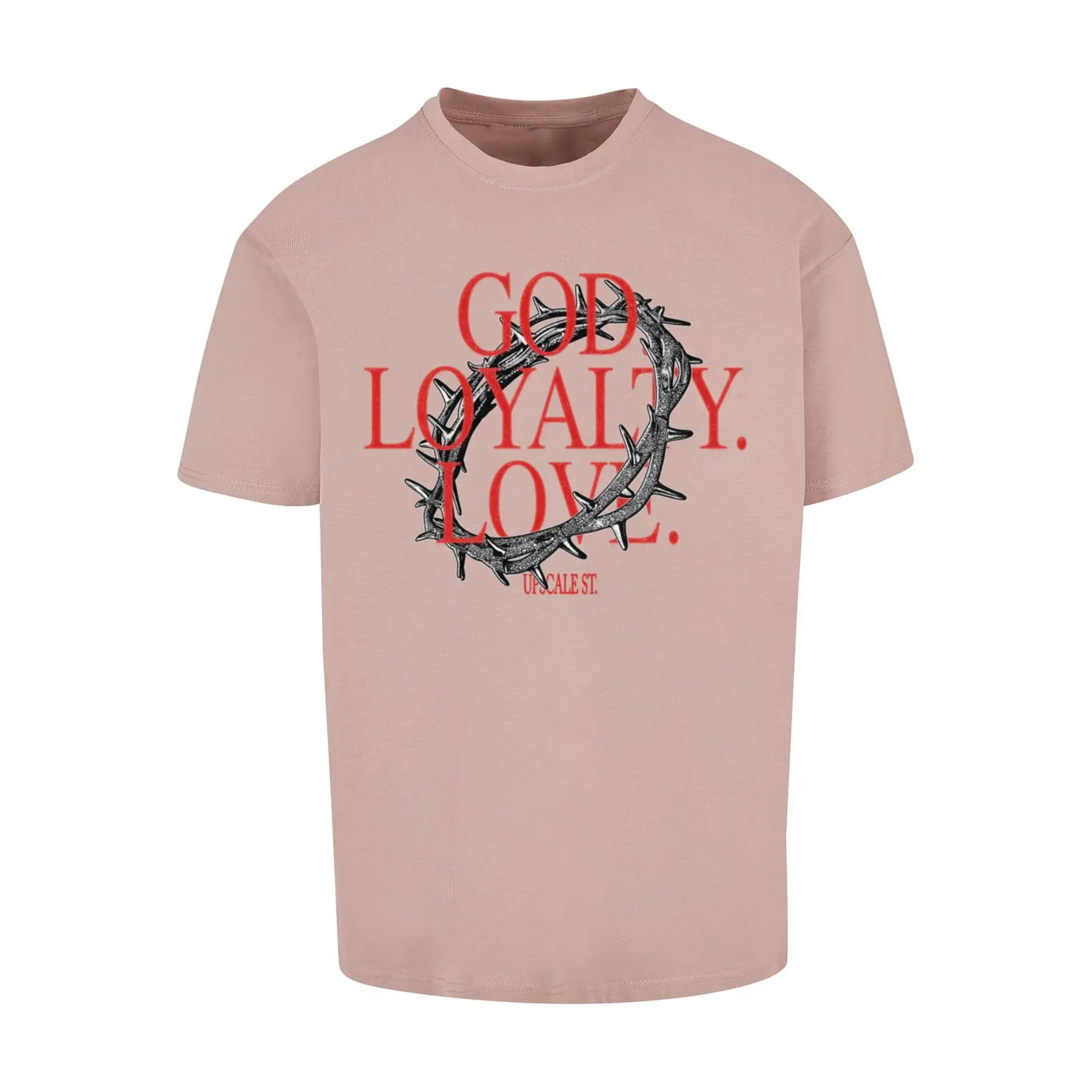 Übergroßes T-Shirt Upscale God Loyalty Love