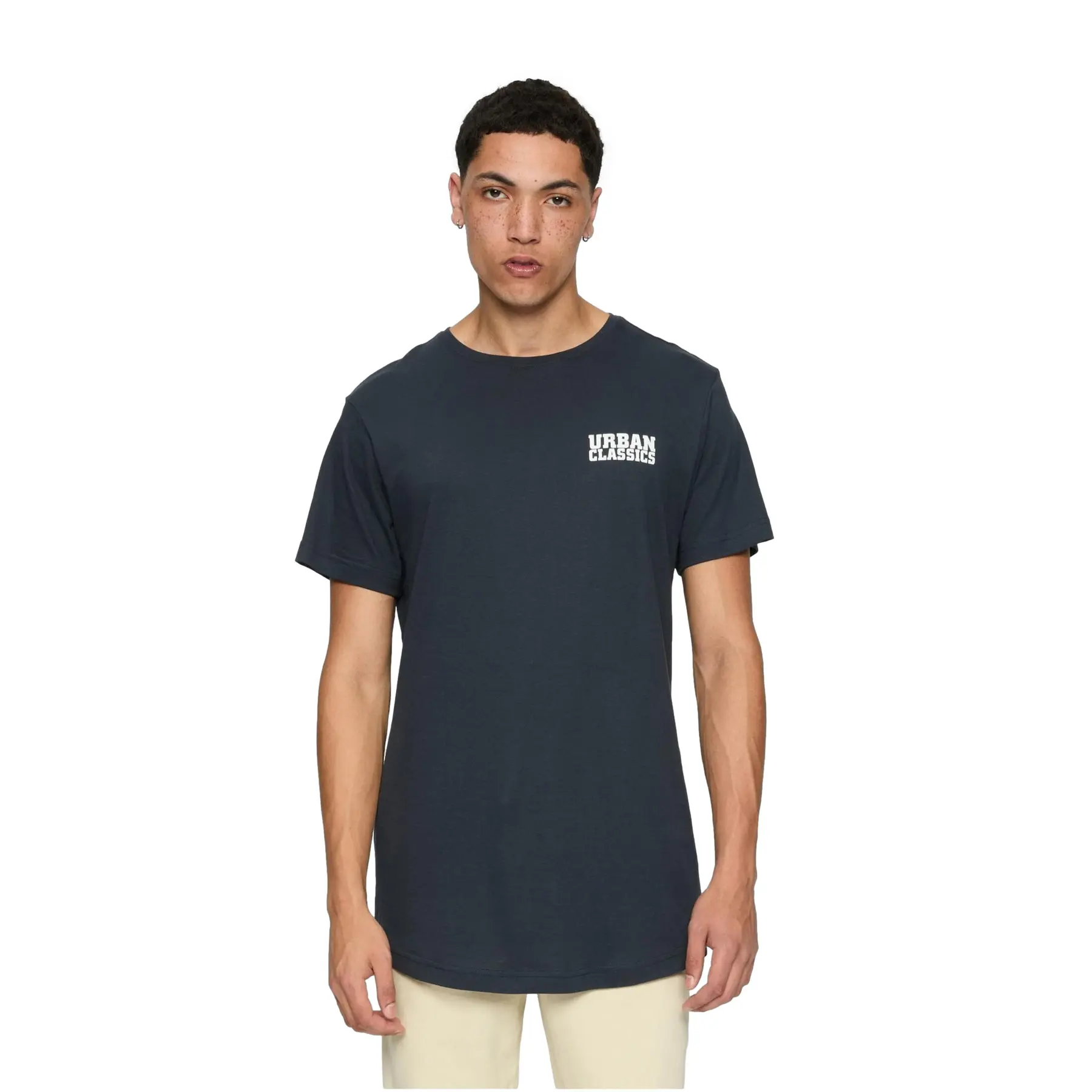 Langarm-Print-T-Shirt Urban Classics Shaped