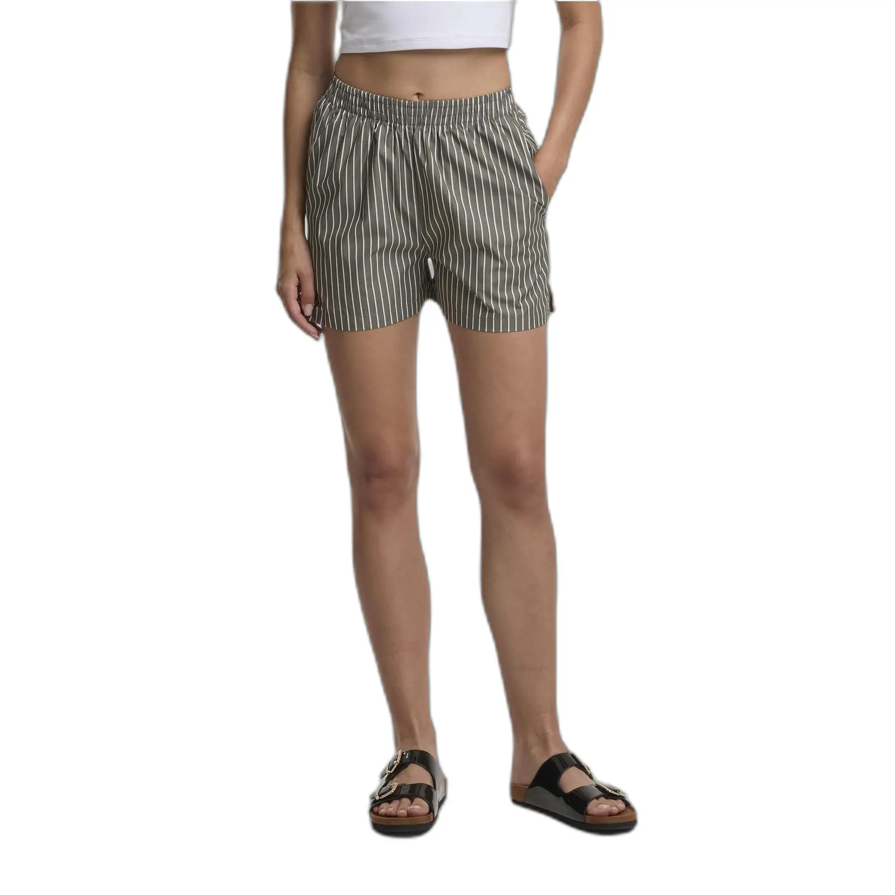 Shorts für Damen Urban Classics striped