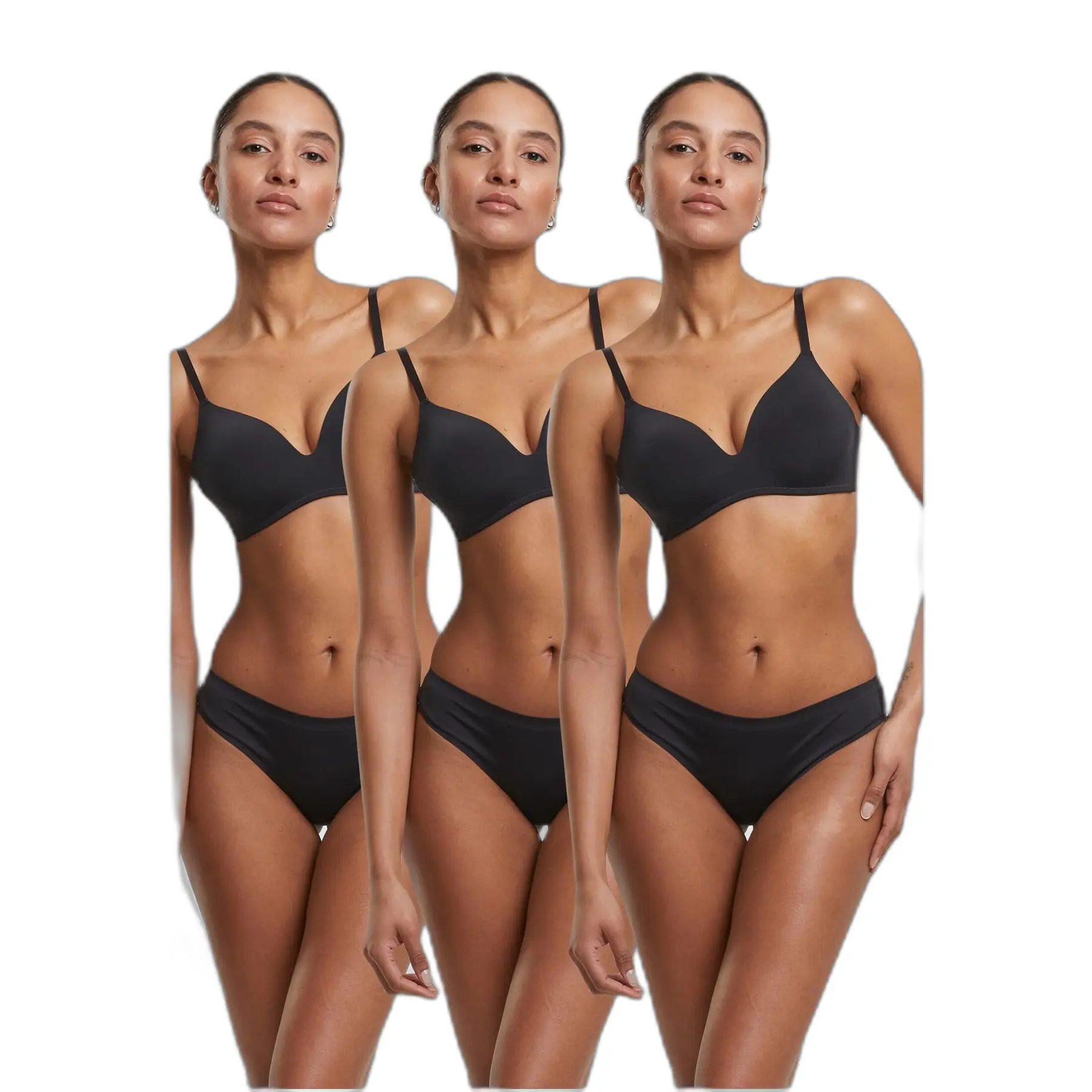 Höschen für Damen Urban Classics Brazilian (x3)