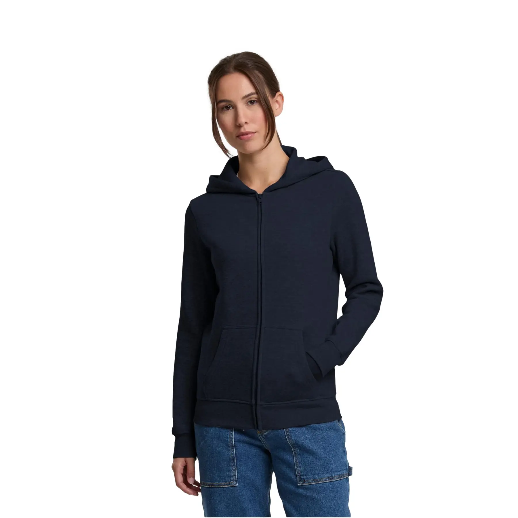 Felpa con cerniera a cappuccio da donna Urban Classics Basic Essential