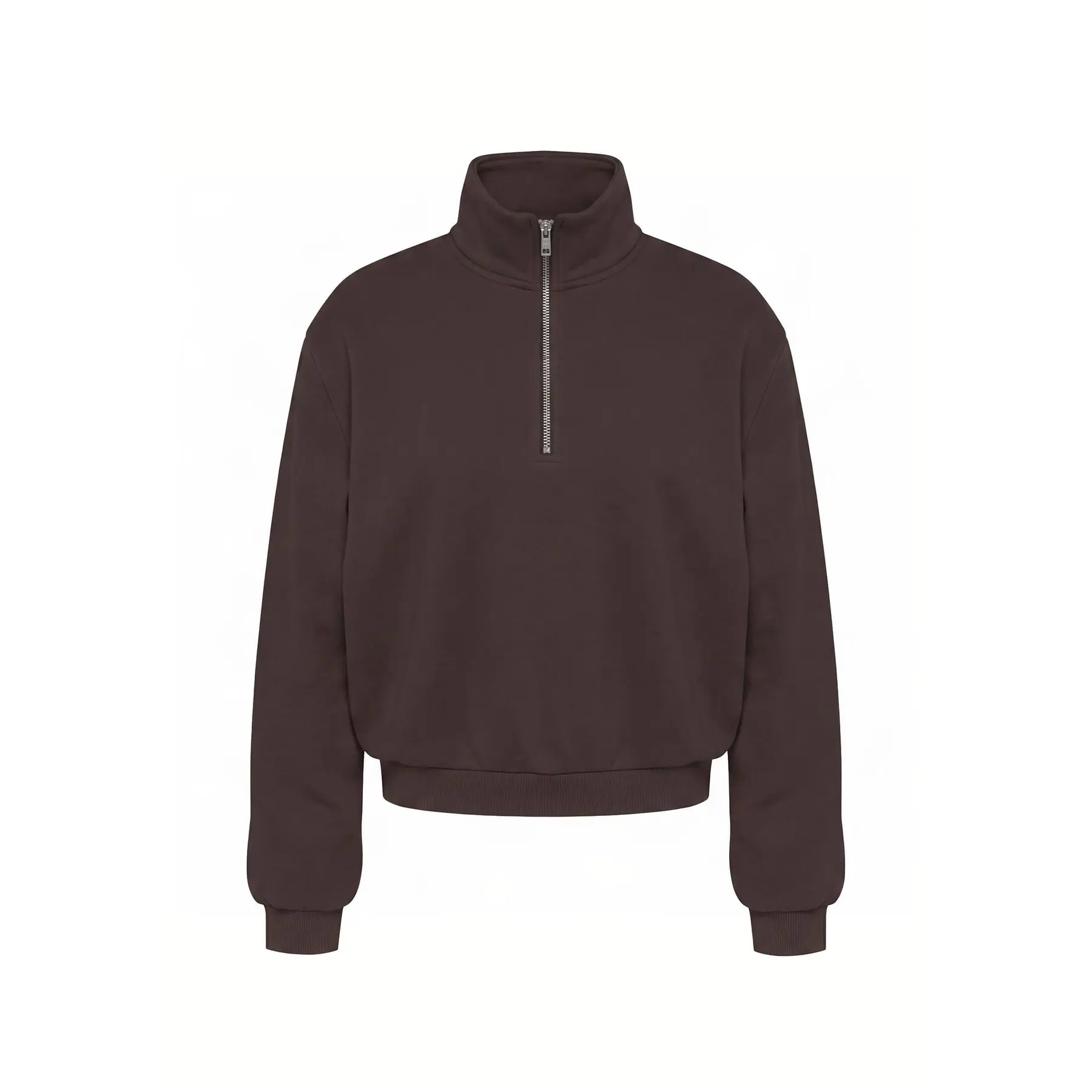 Lockere 1/2 Zip Sweatshirt Damen Urban Classics Troyer