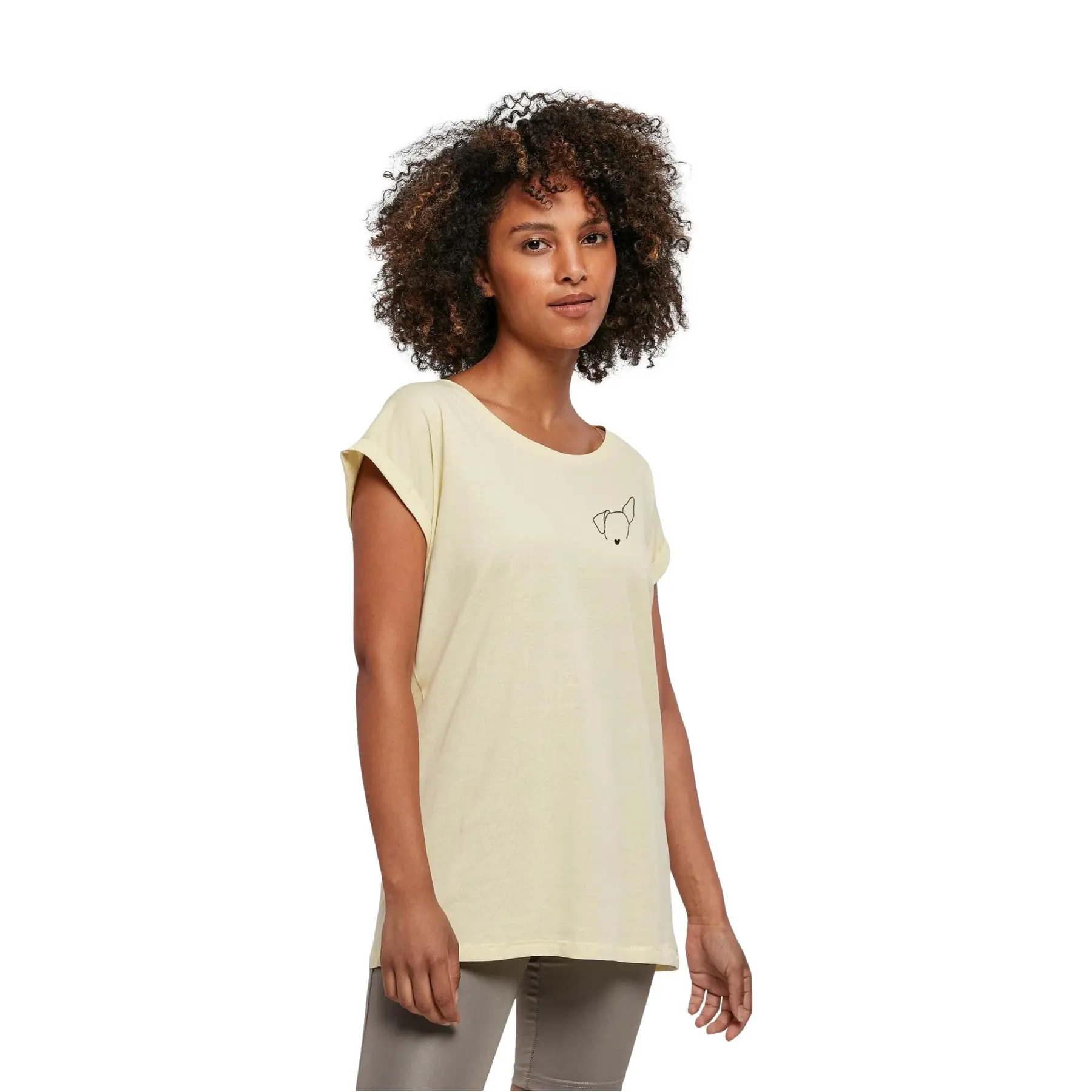 T-shirt da donna Urban Classics Dog Shoulder