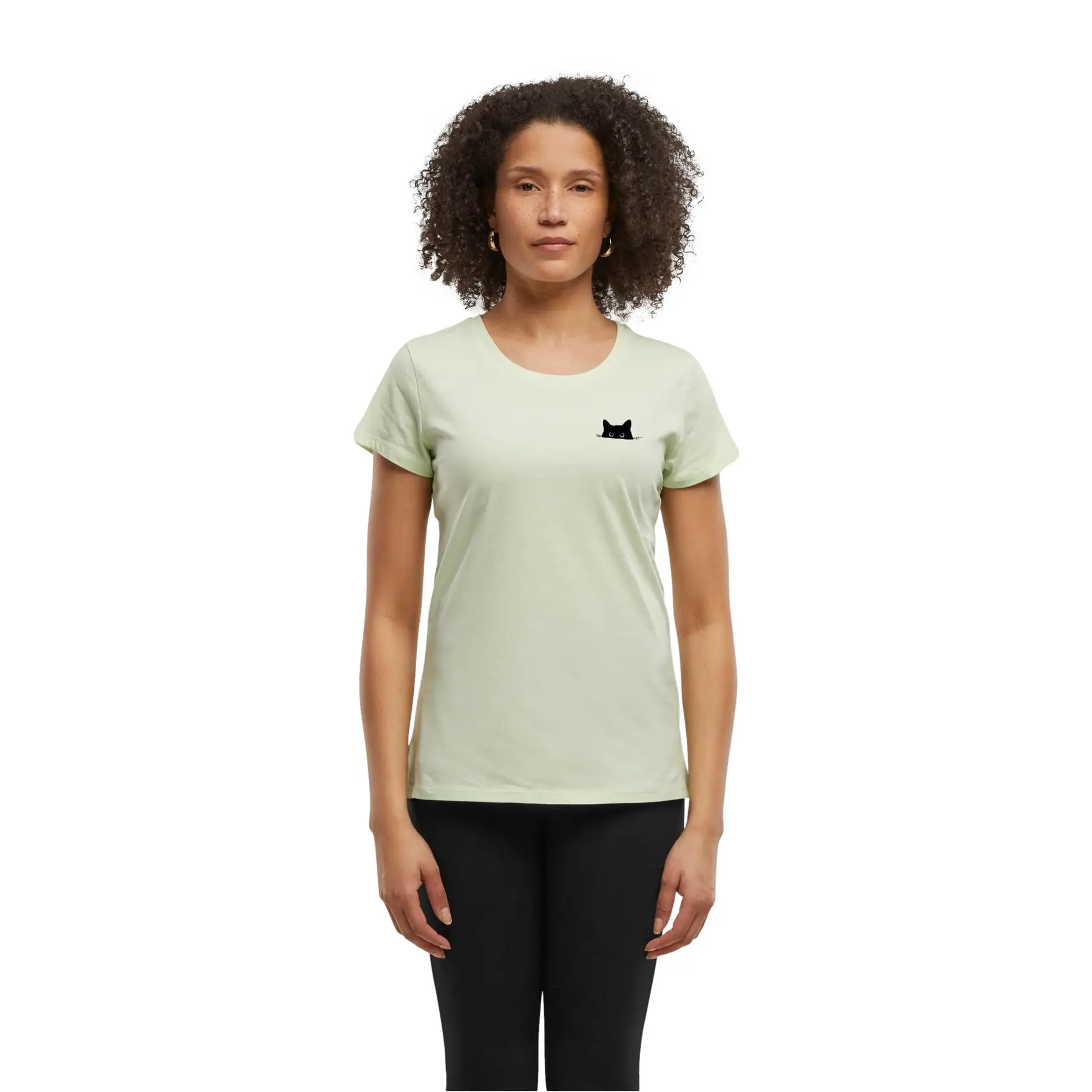 Damen T-Shirt Urban Classics Cat Basic