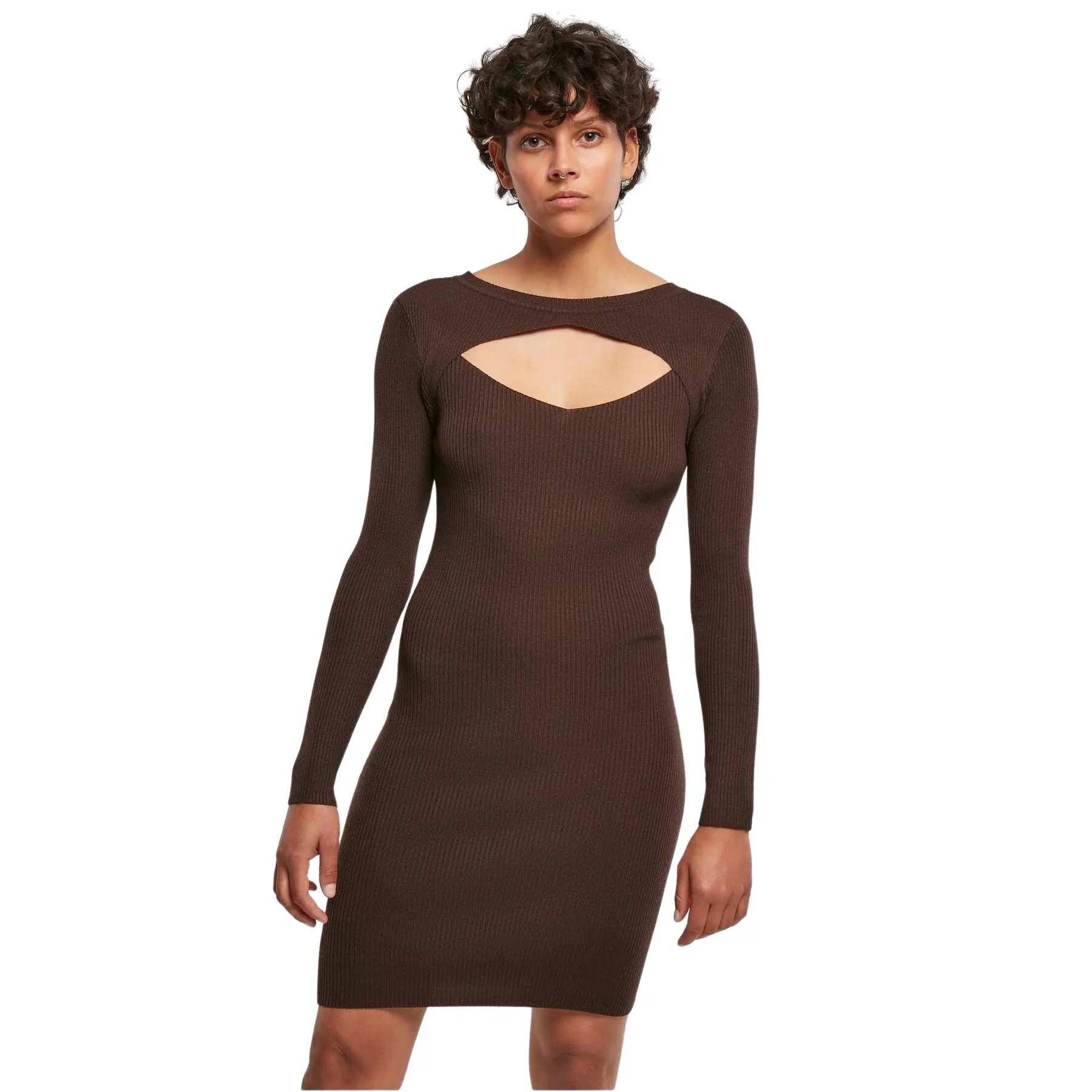 Pulloverkleid, ausgeschnitten, Damen Urban Classics
