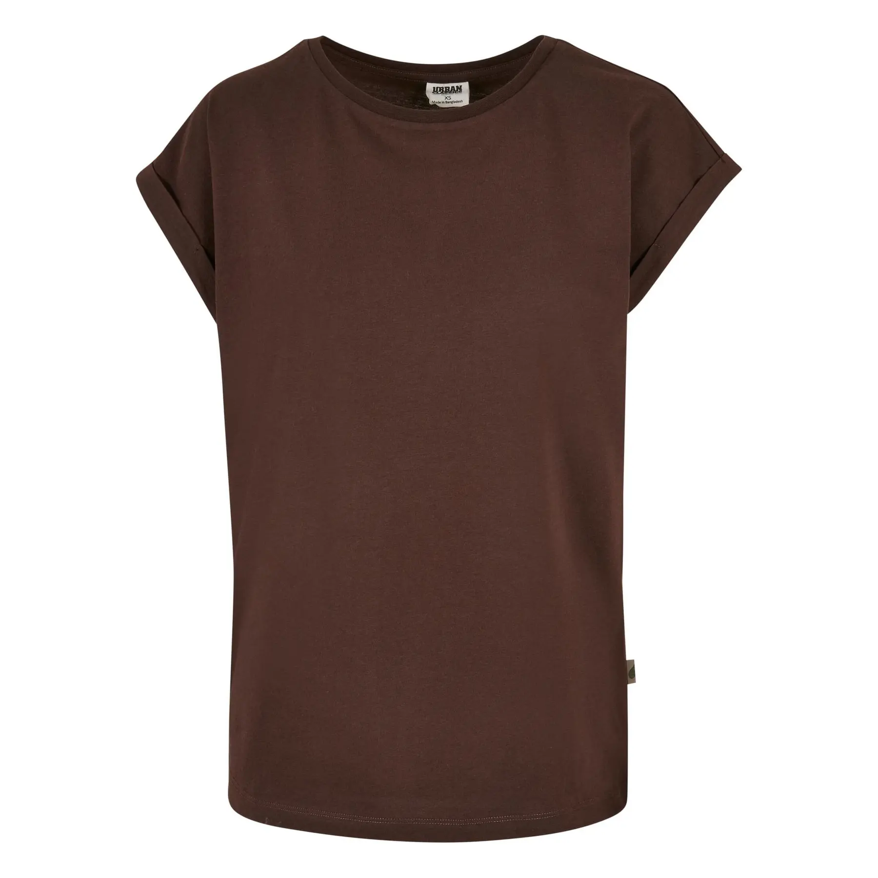 T-Shirt mit verlängerter Schulter Damen Urban Classics Organic