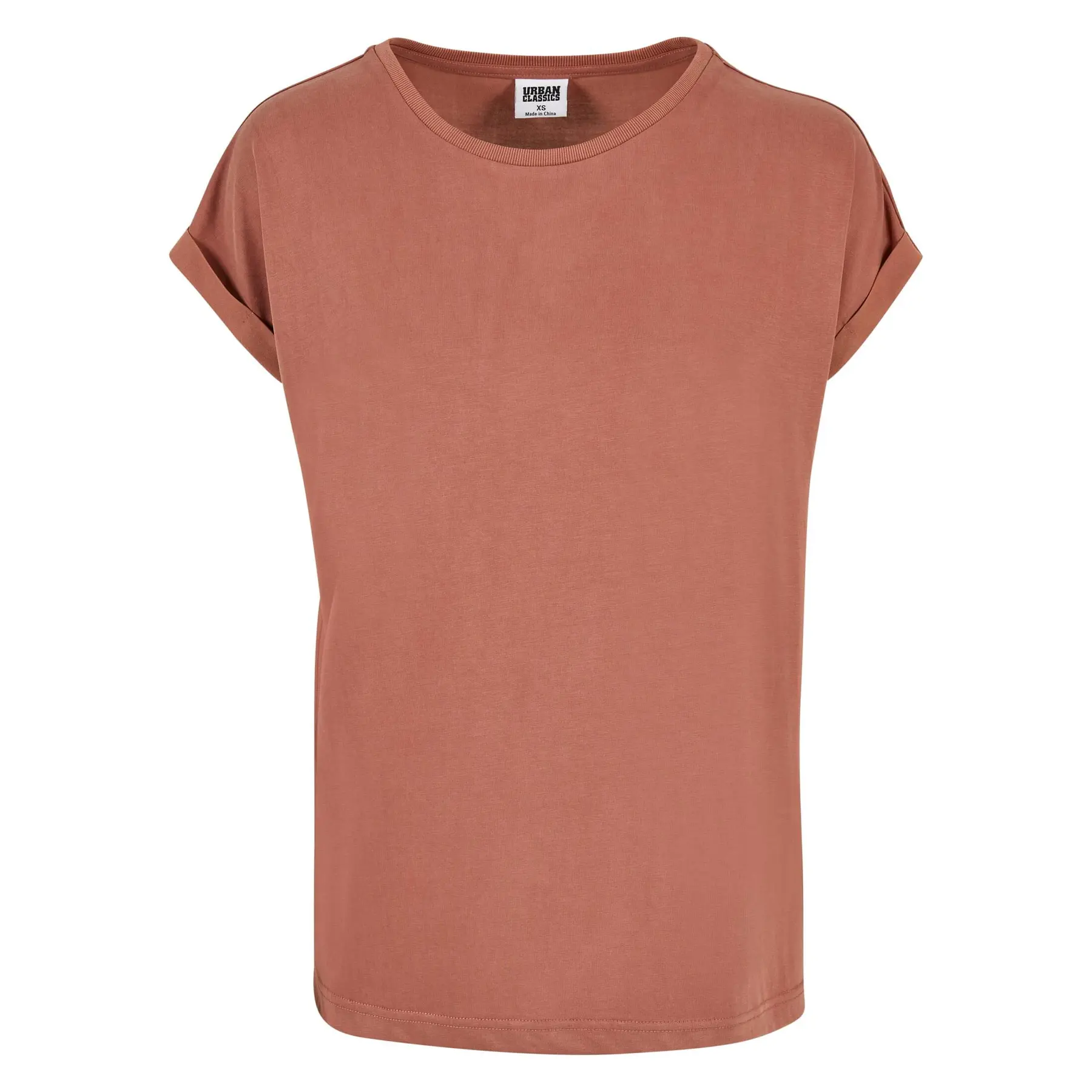 T-Shirt mit freien Schultern, Damen Urban Classics Modal GT