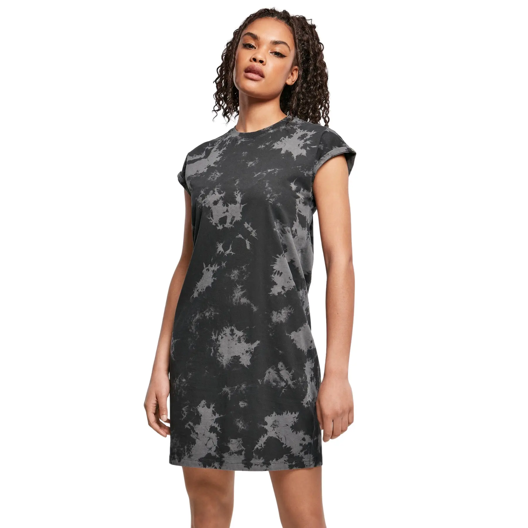 T-Shirt-Kleid, gebleicht, Damen Urban Classics