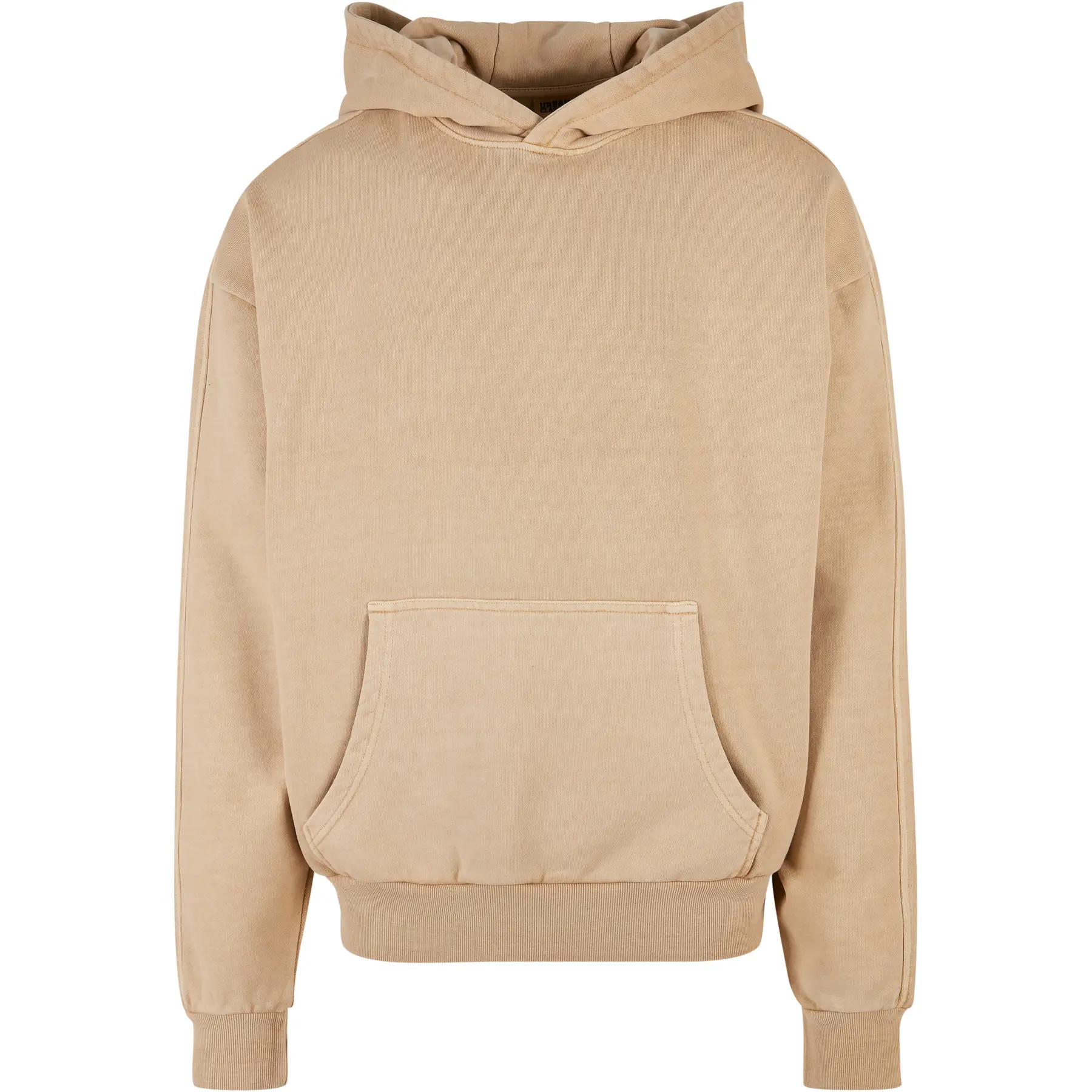 Urban Classics - Heavy Terry Garment Dye Hoodie/trui - XXL - Beige