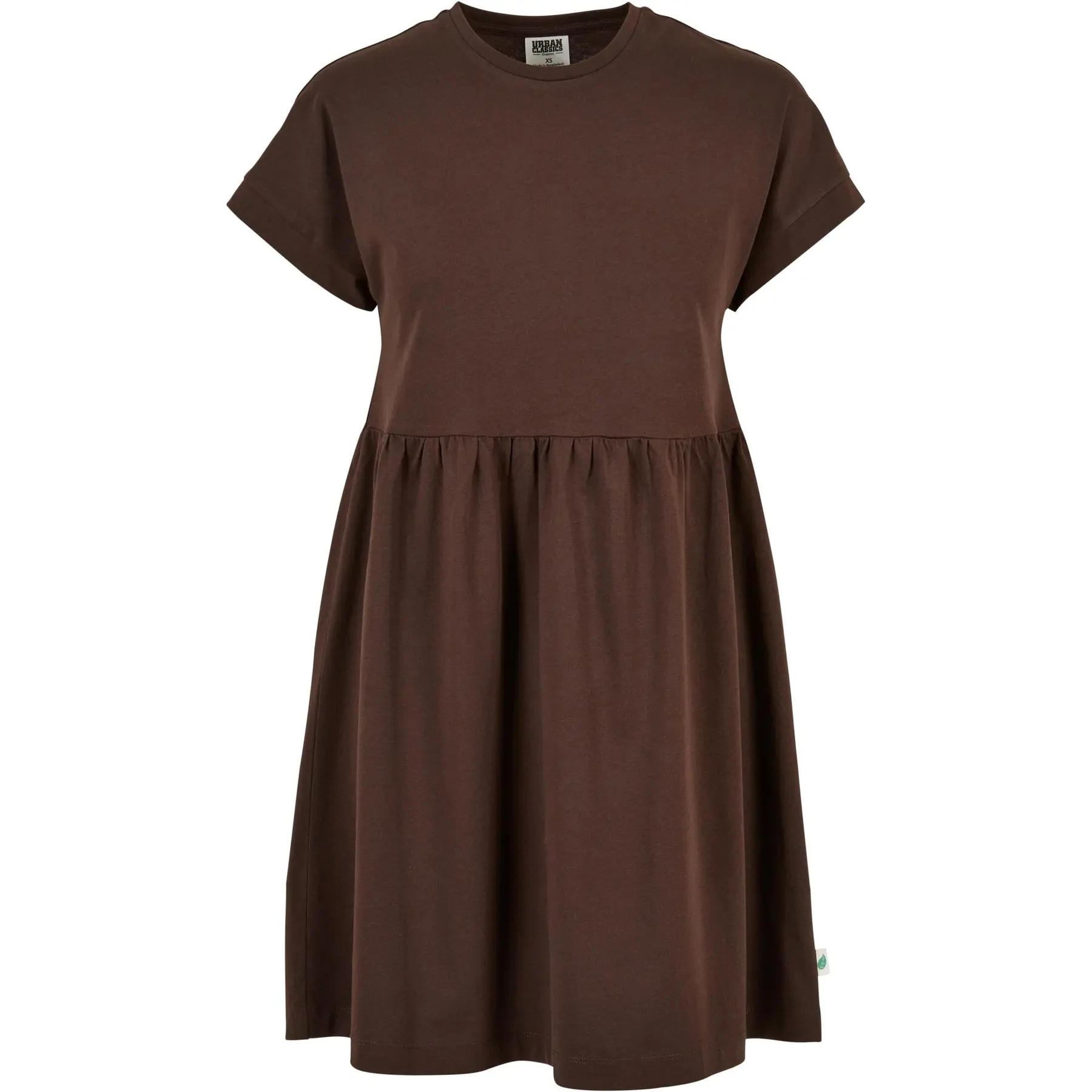 Bio-T-Shirt-Kleid Damen Urban Classics Empire Valance