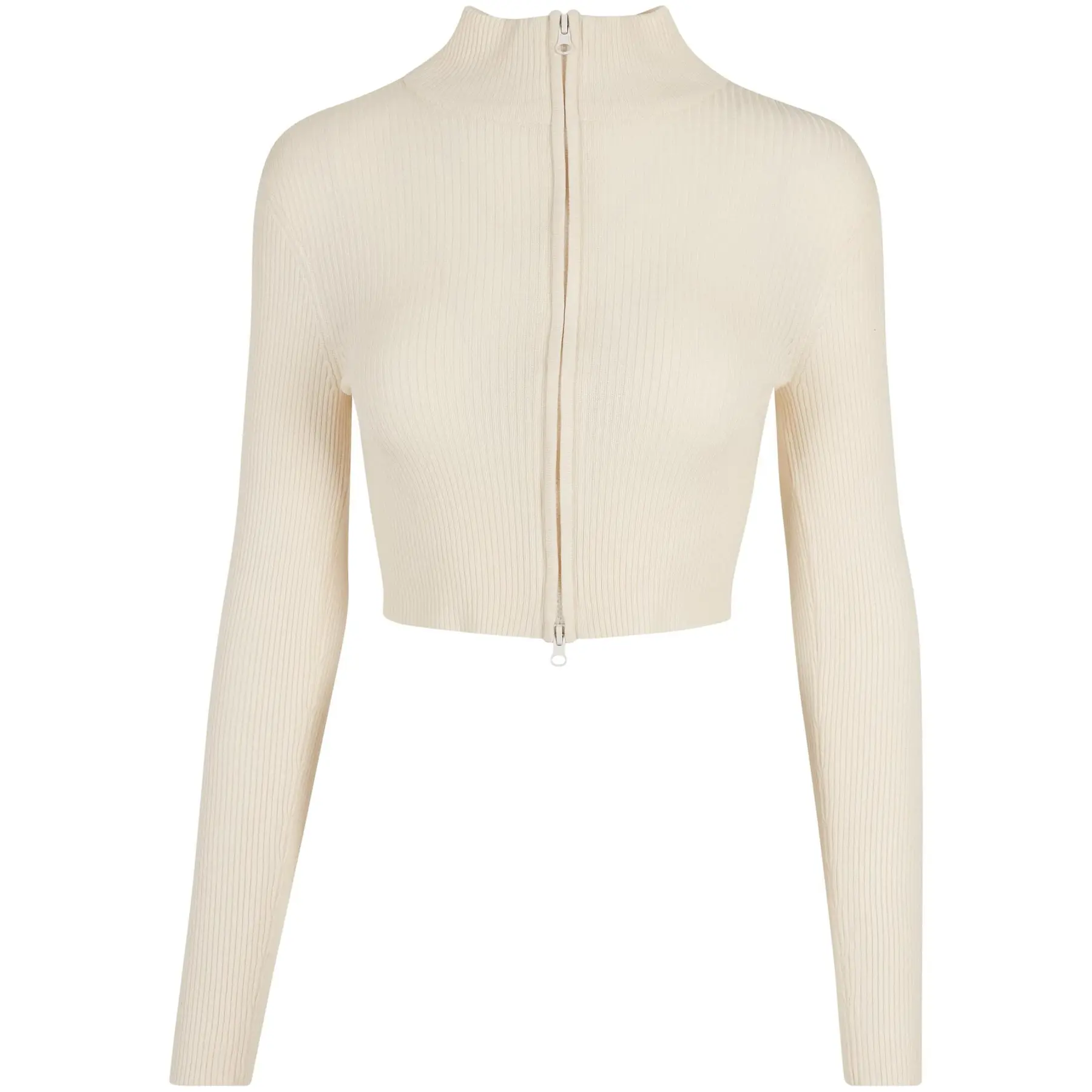Cardigan donna in maglia a coste con zip corta Urban Classics GT