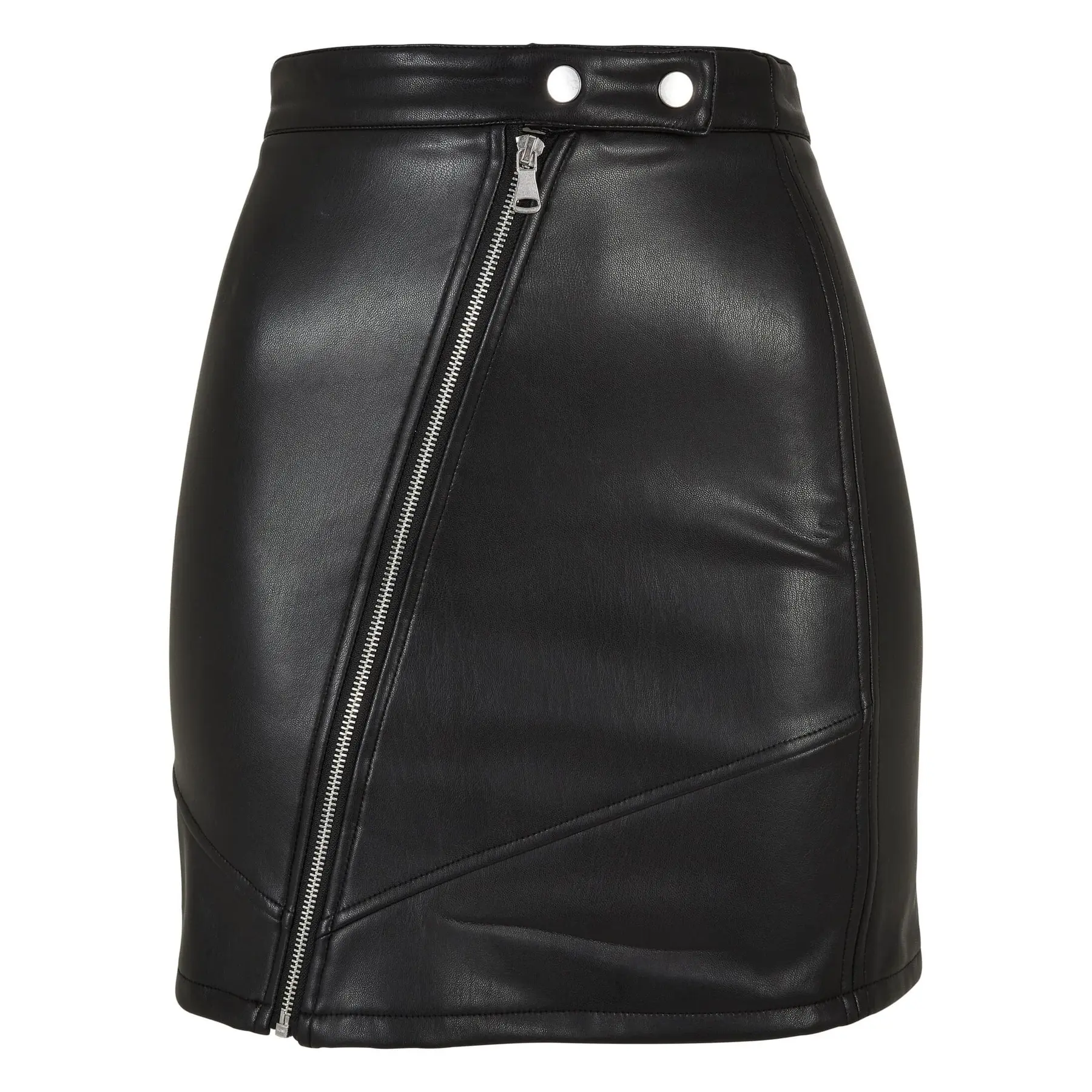 Synthetic leather skirt woman Urban Classics Biker