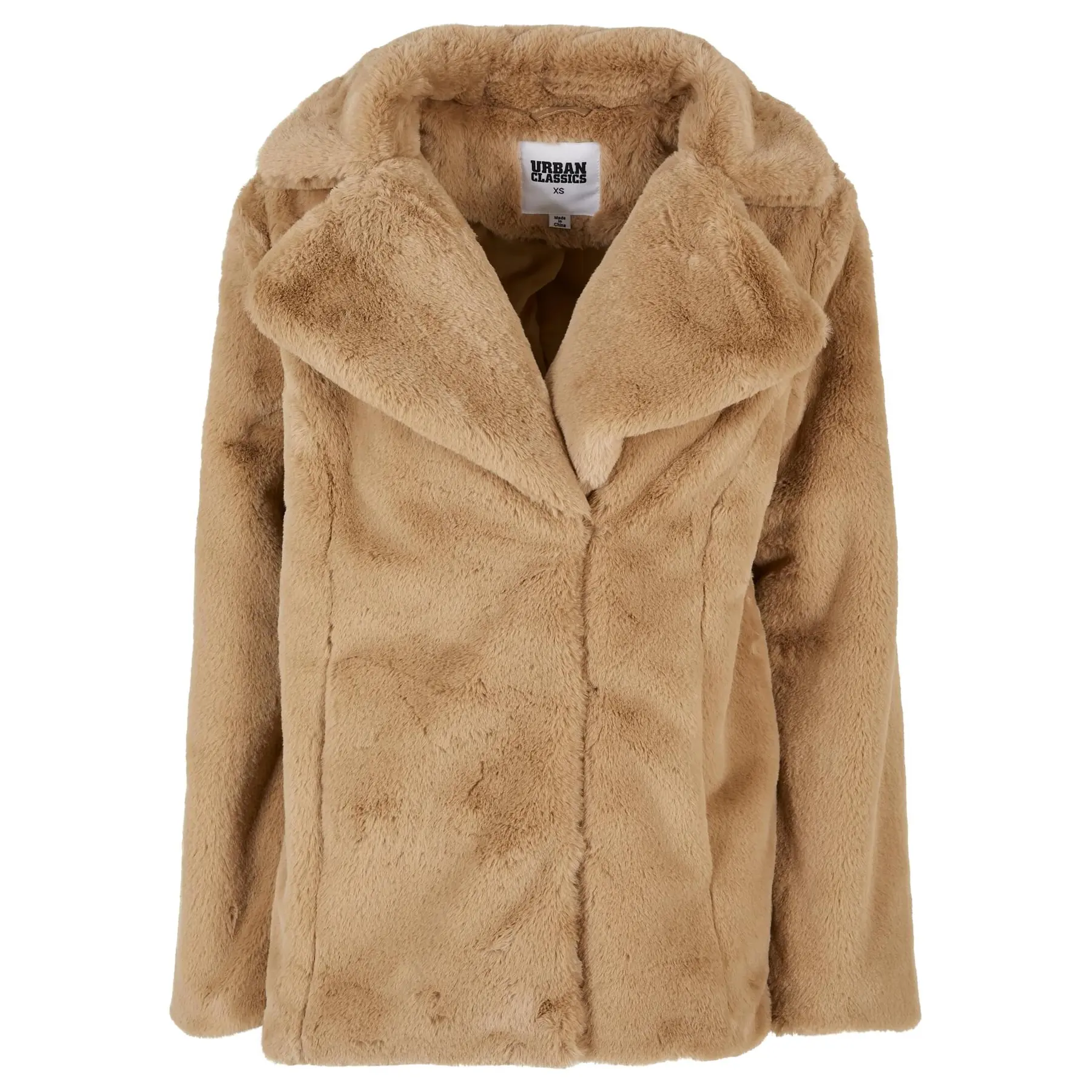Damenmantel Urban Classics Lapel Teddy GT