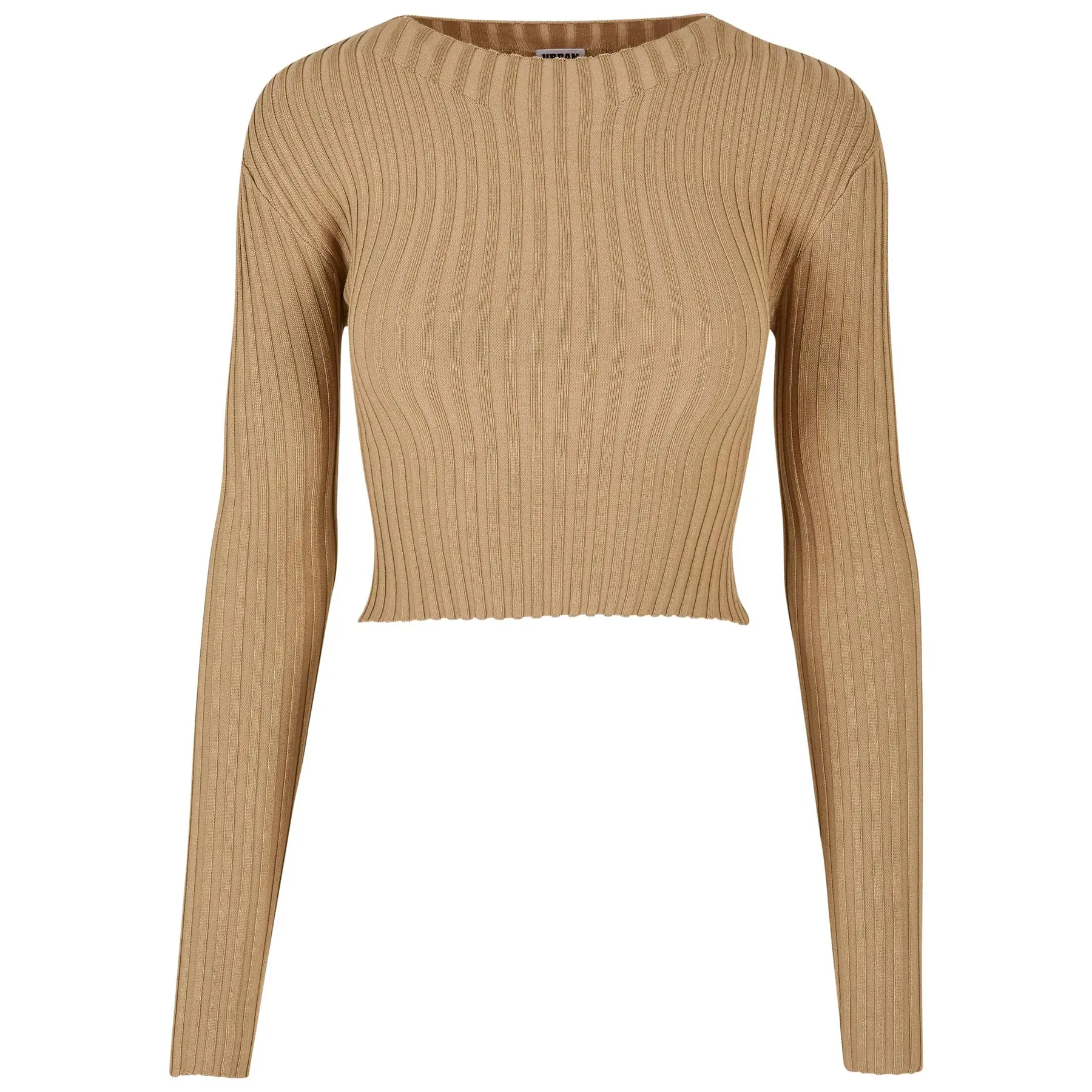 Maglione court a coste con retro ritorto per donna Urban Classics
