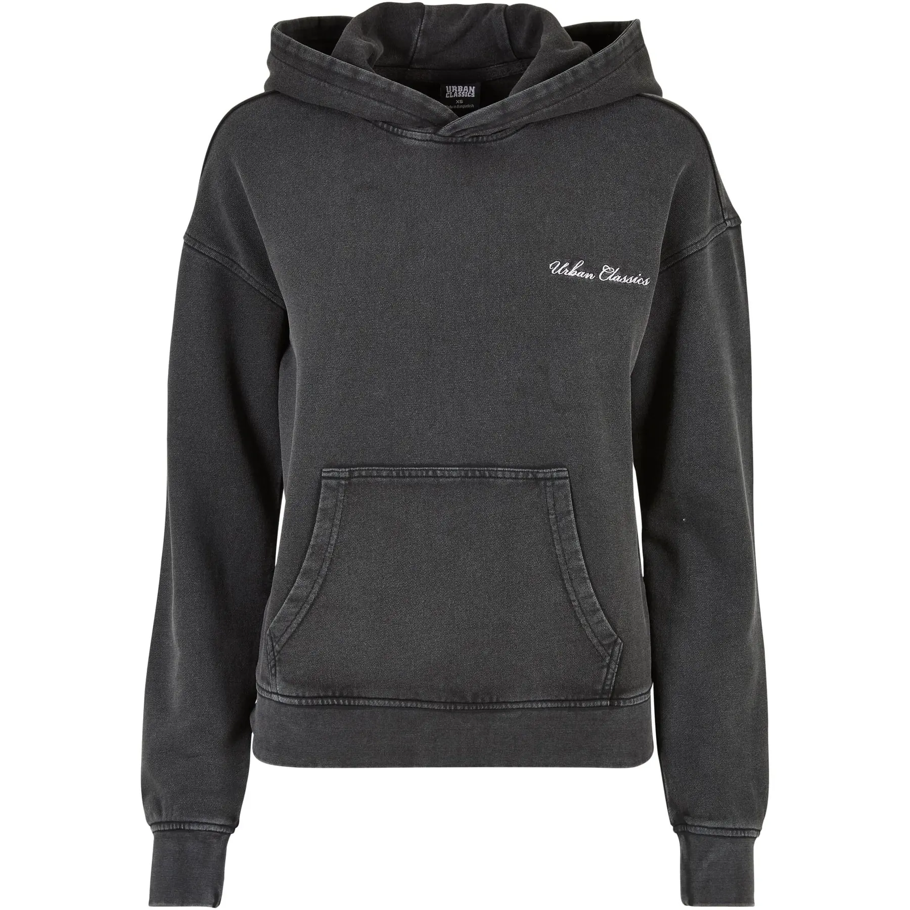 Sweat Frottee-Kapuzenpullover mit kleiner Stickerei Damen Urban Classics