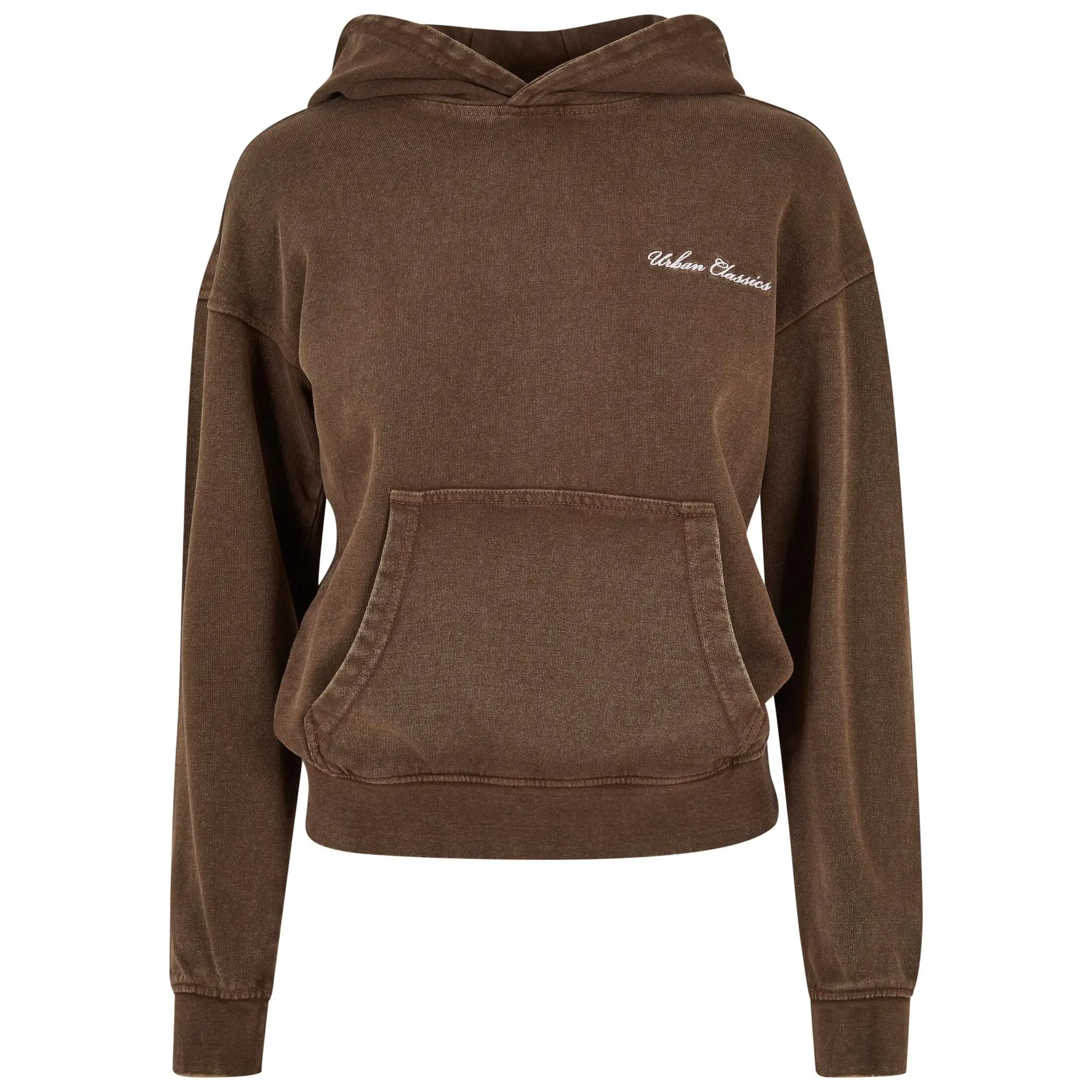 Sweat Frottee-Kapuzenpullover mit kleiner Stickerei Damen Urban Classics