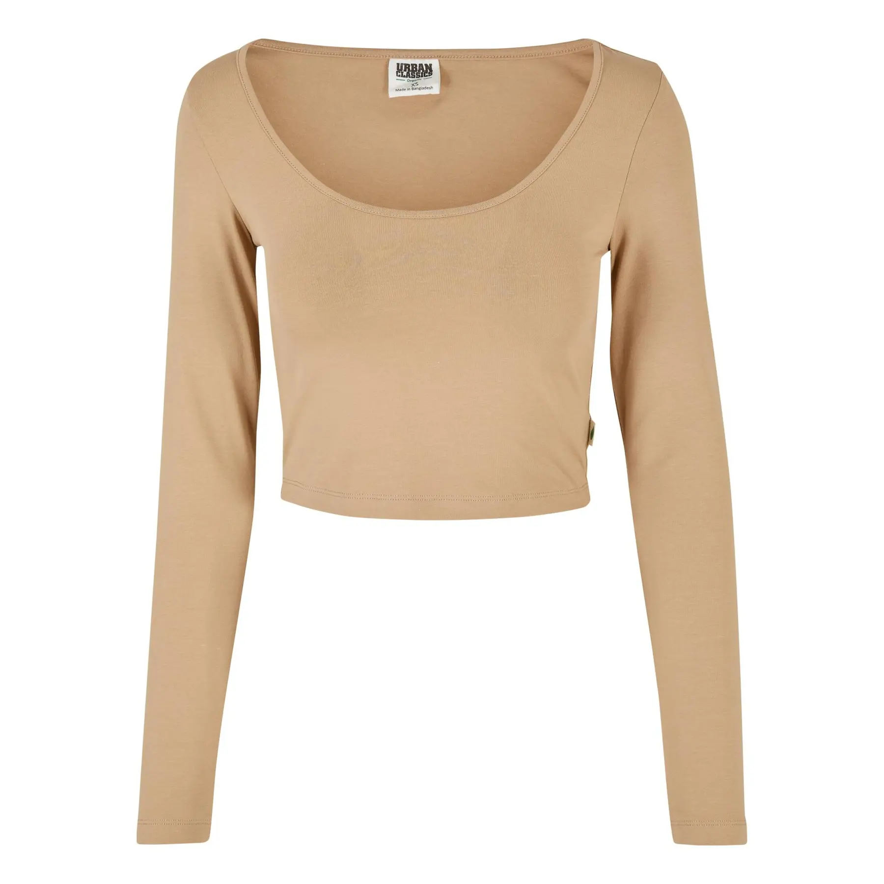 Crop-T-Shirt langarm, Frau Urban Classics Organic