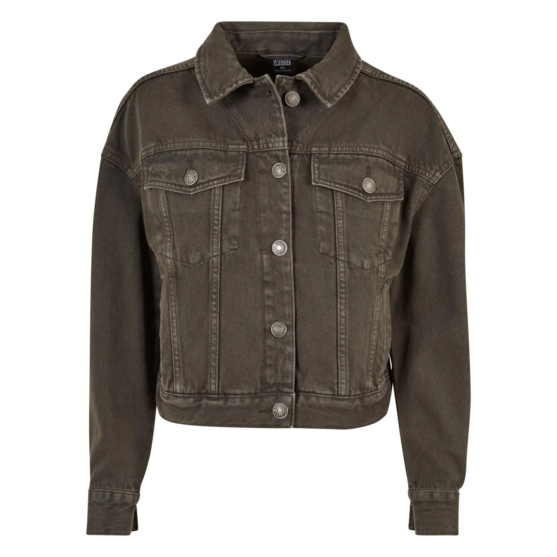 Bunte Oversize-Jeansjacke Damen Urban Classics