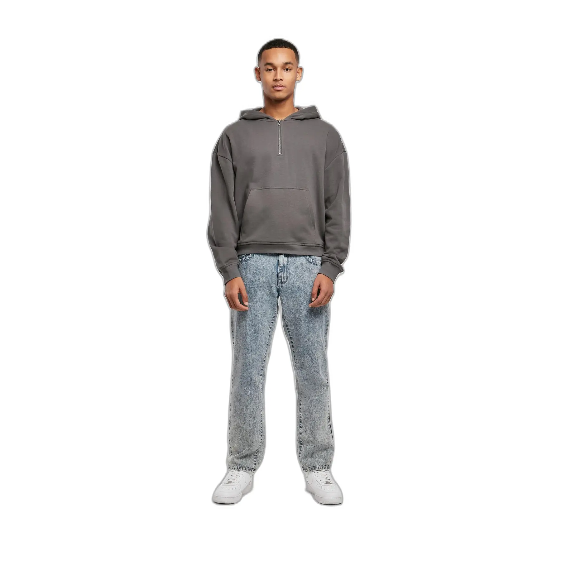 Kapuzenpullover mit Reißverschluss Urban Classics Boxy