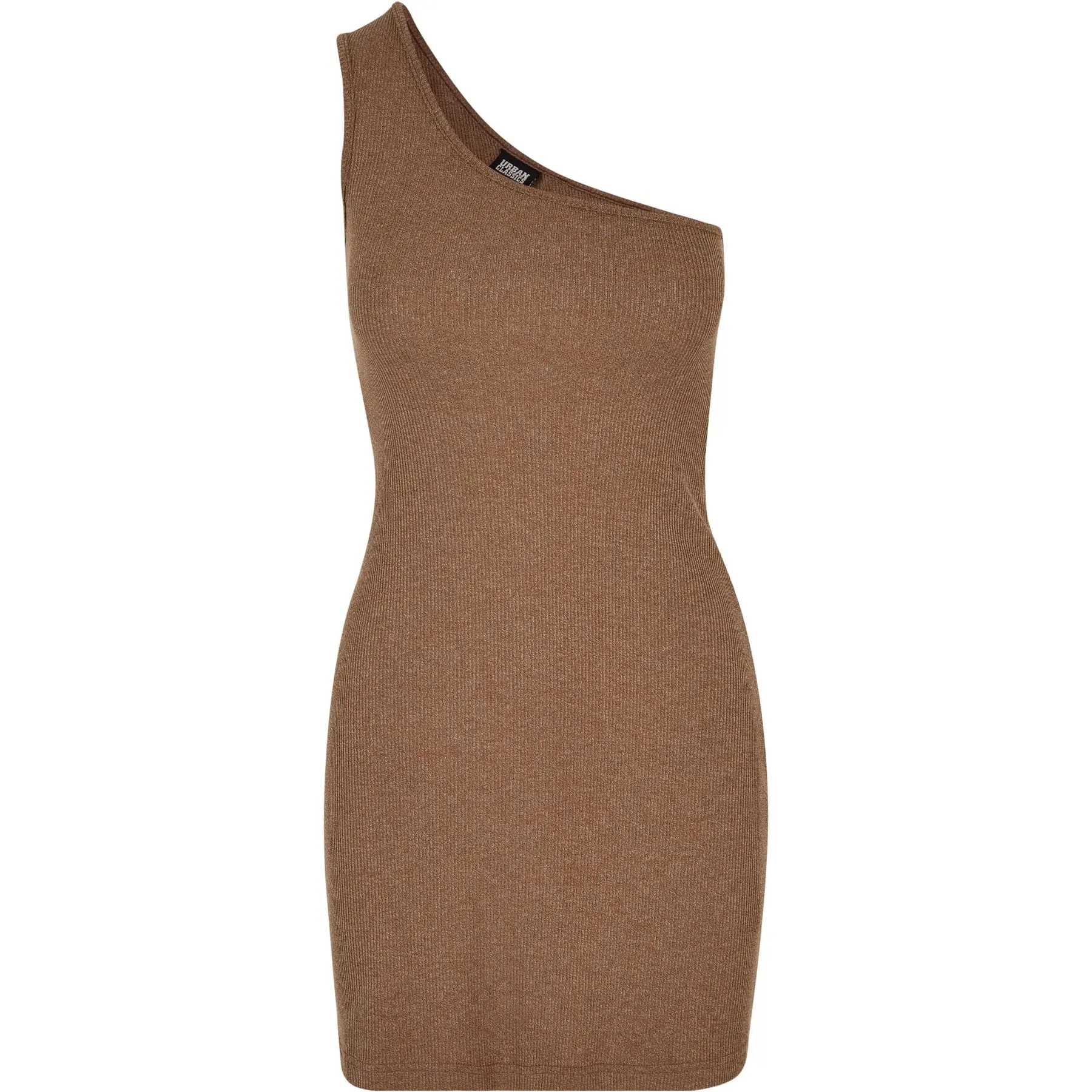 Ein-Schulter-Rippenkleid, Damen Urban Classics