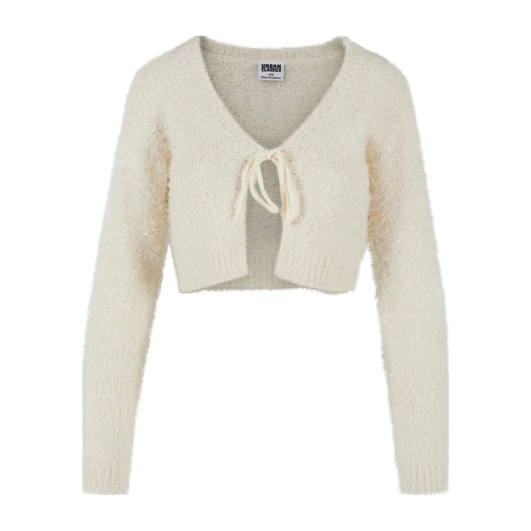 Kurze Strickjacke aus Daunen, geknotet, Frau Urban Classics