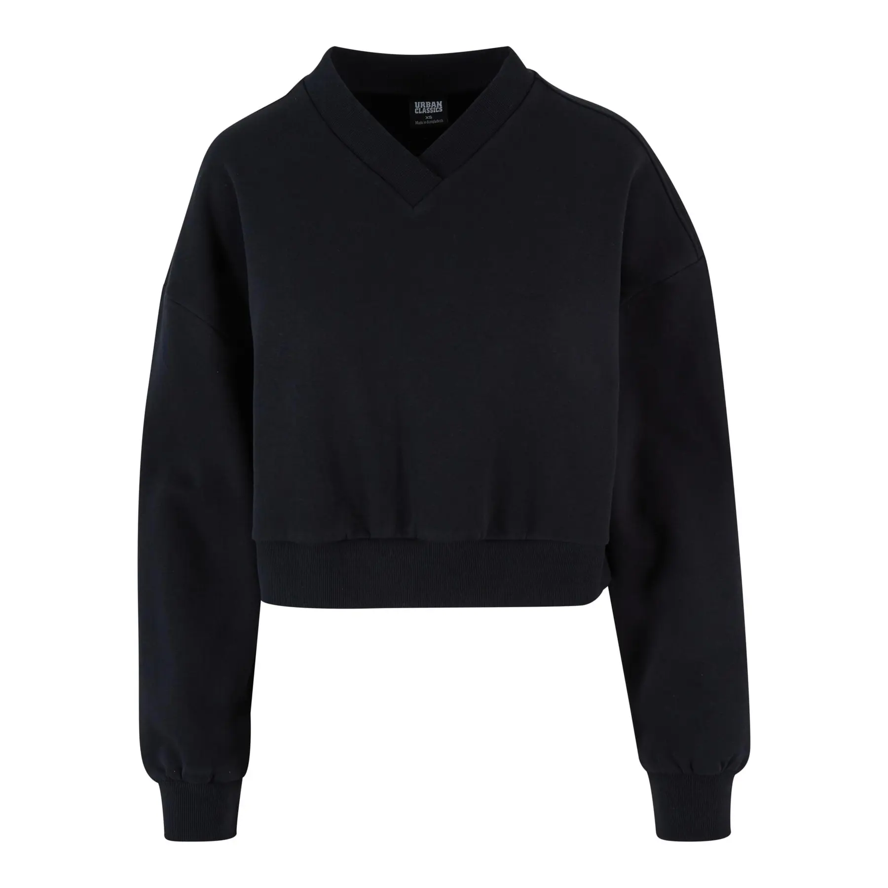 Sweatshirt mit V-Ausschnitt, Damen Urban Classics