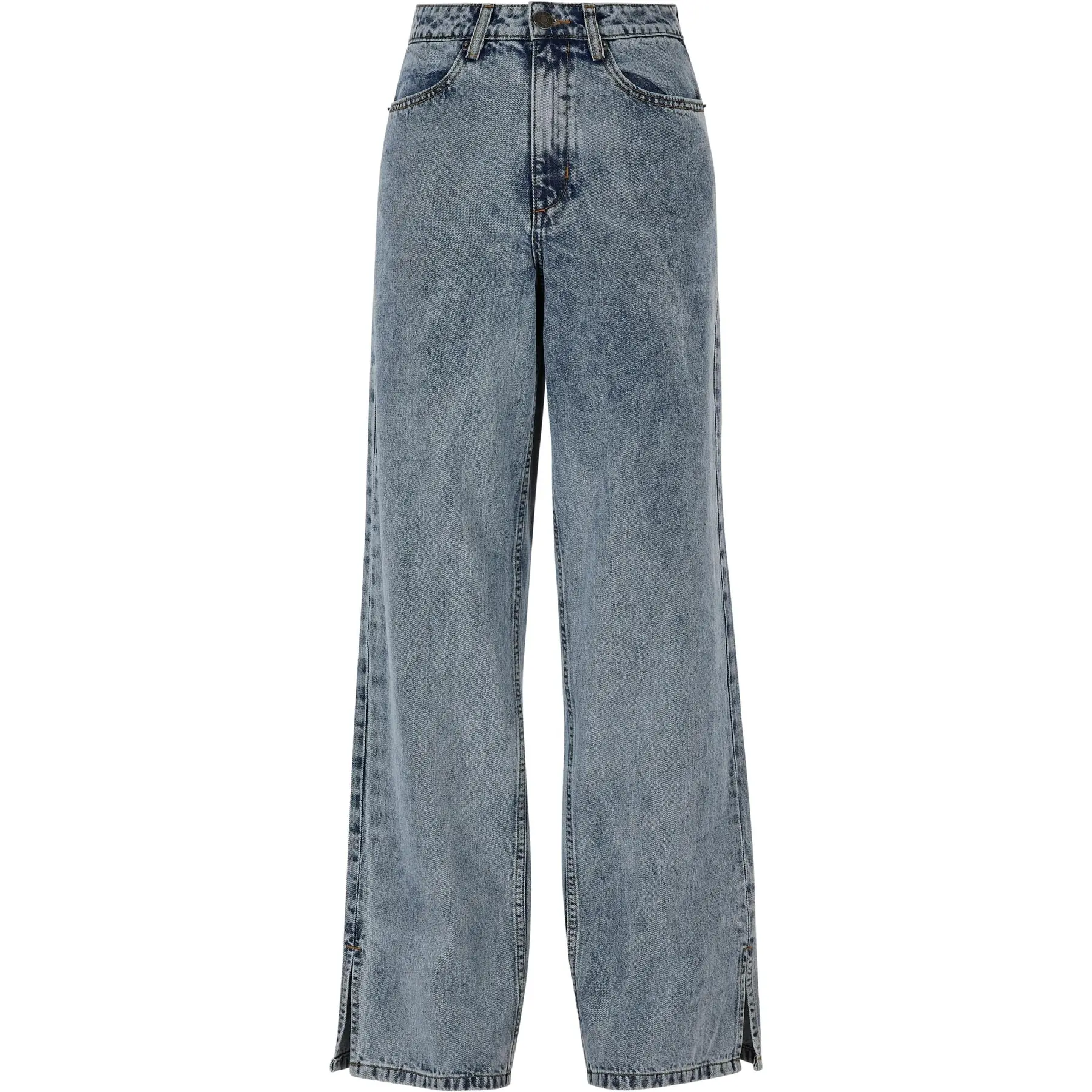 Jeans mit breitem Beinschlitz Damen Urban Classics