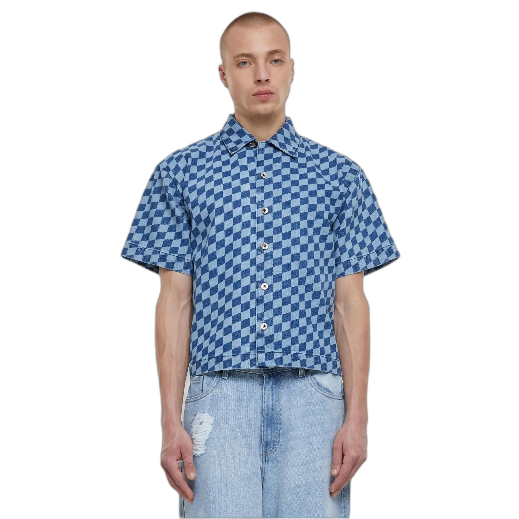 Camicia boxy stampata