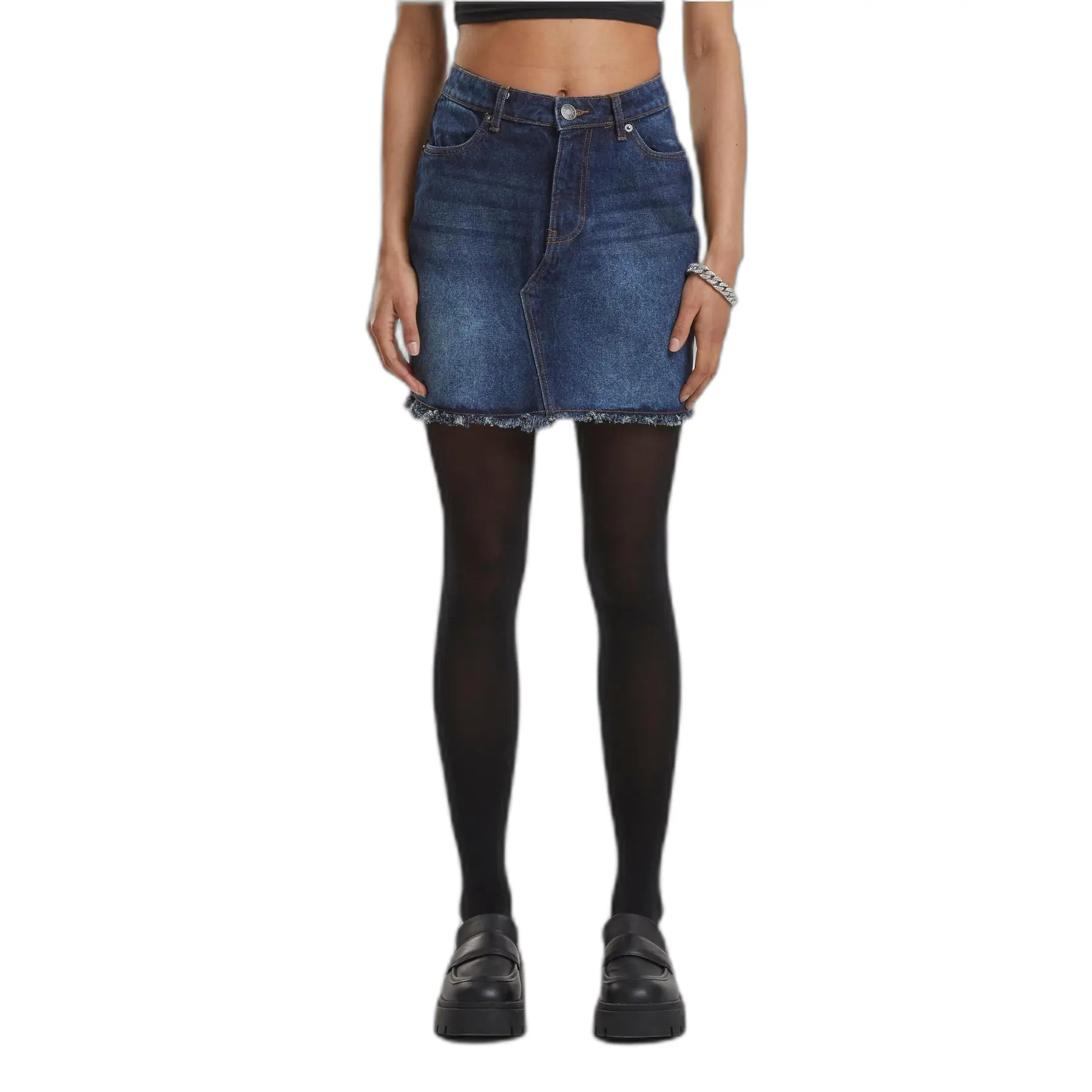Damen Jeans Minirock Urban Classics Heavy
