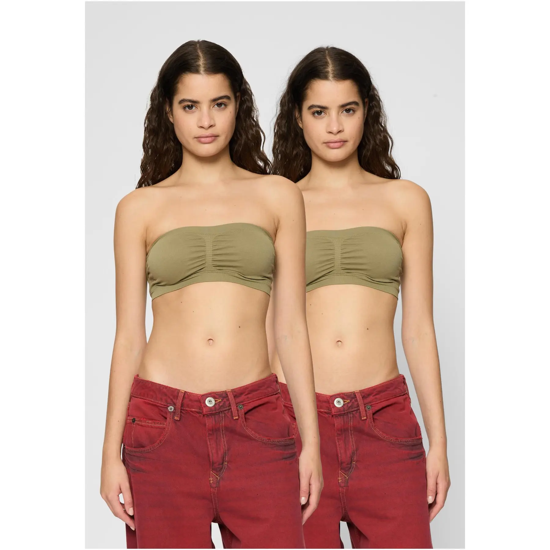 Bandeau-Top, Damen Urban Classics Pads (x2)