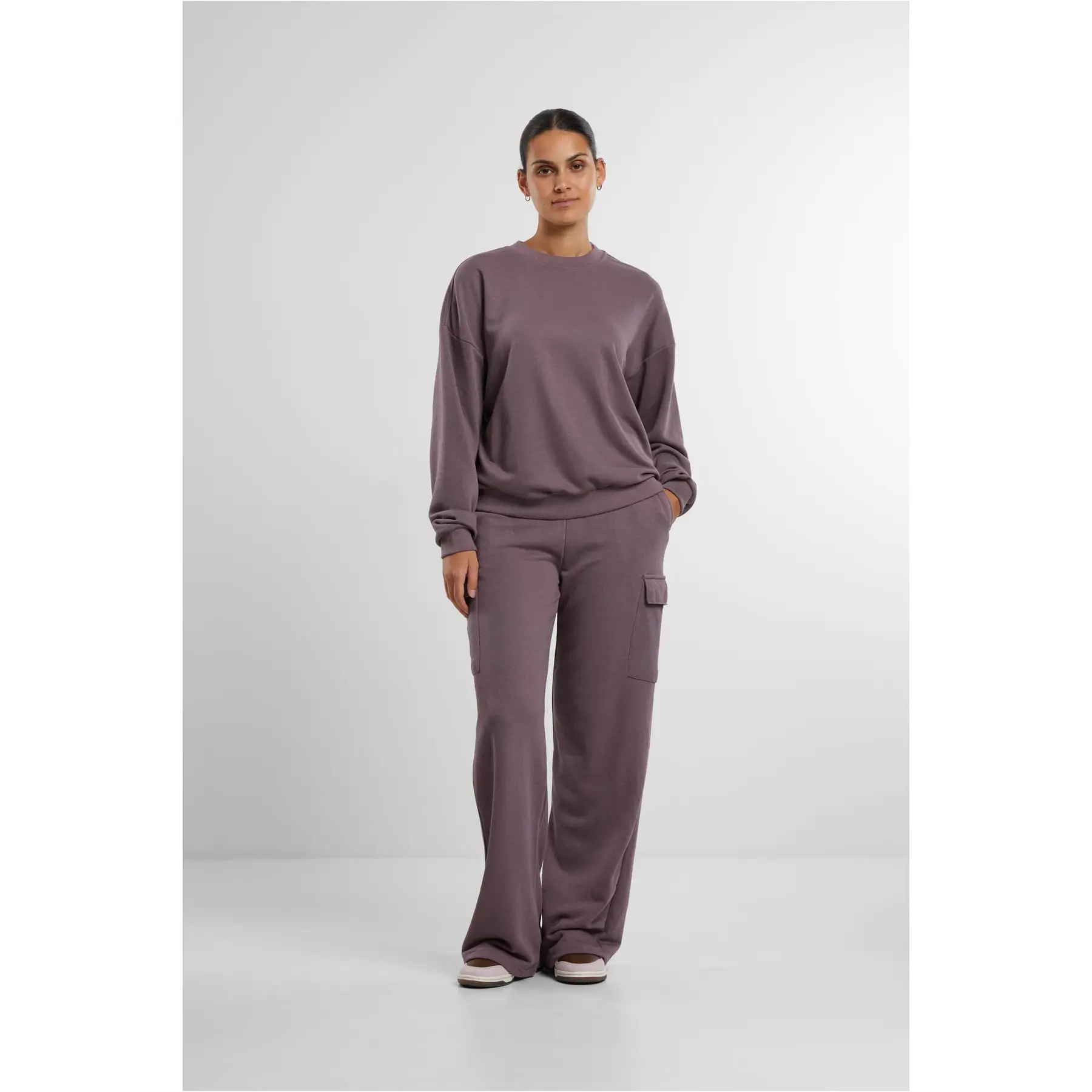 Oversize Rundhalsausschnitt Pulli für Damen Urban Classics Light Terry