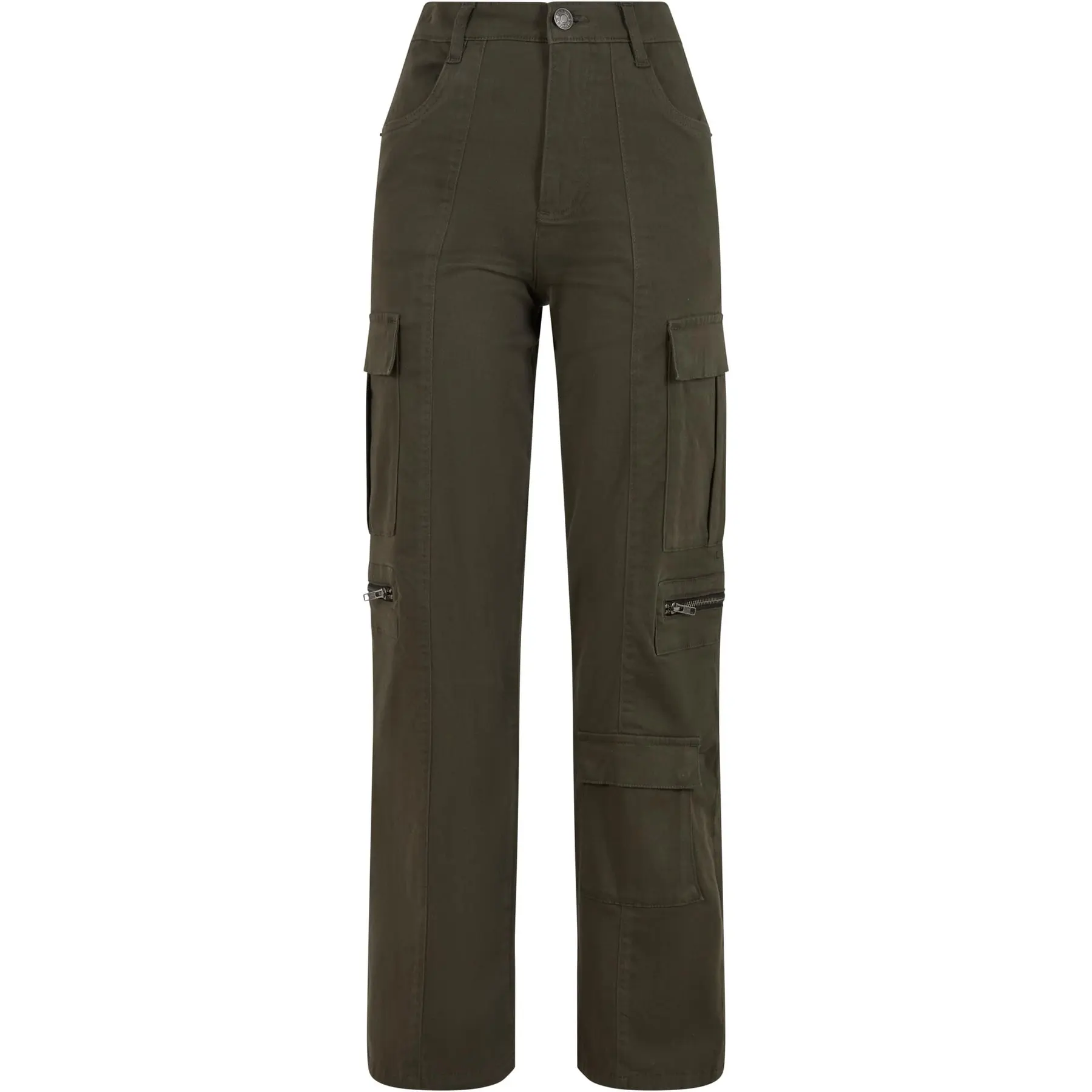 Damen Stretch-Utility-Hose aus Twill Urban Classics