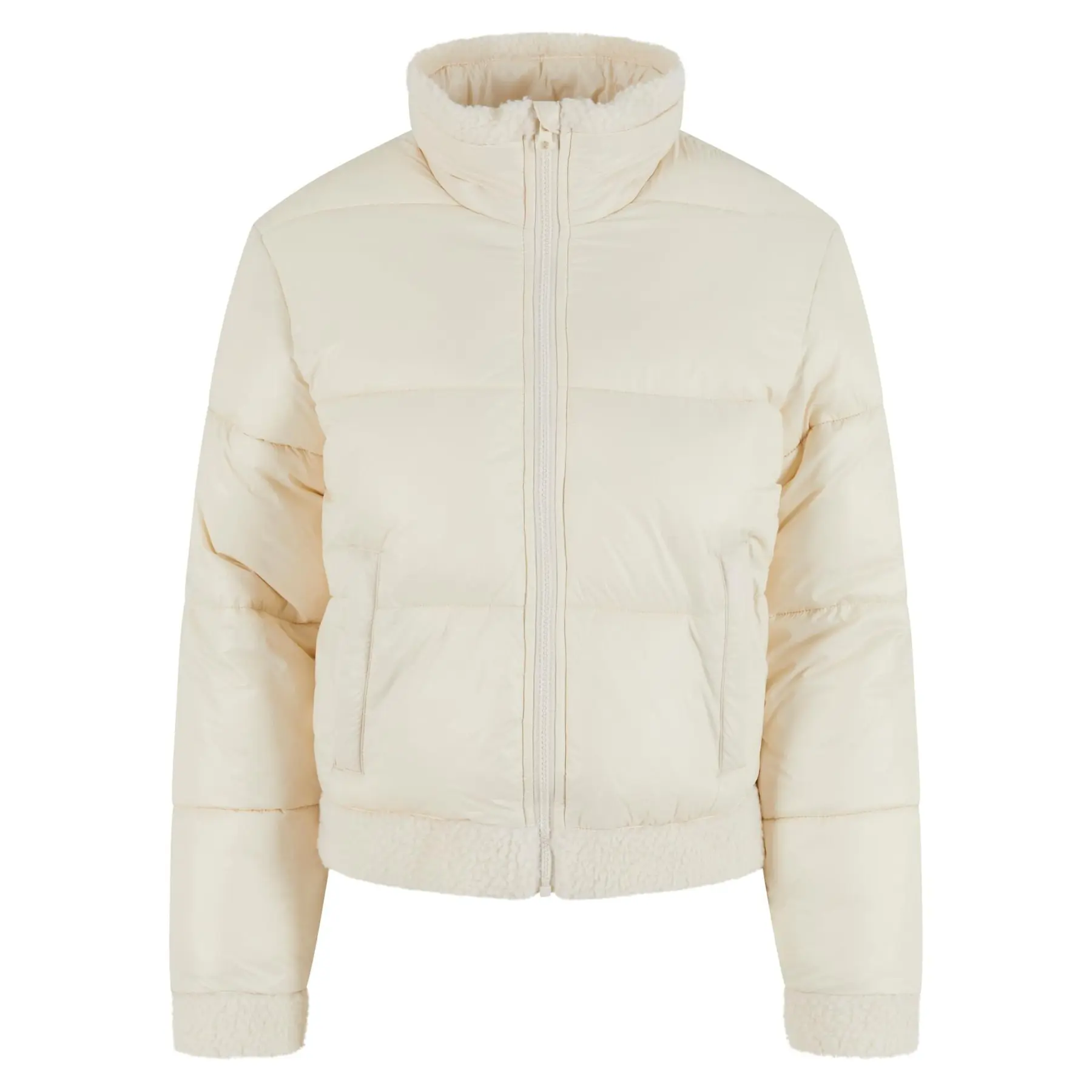 Damen Recycled Daunenjacke Urban Classics Sherpa