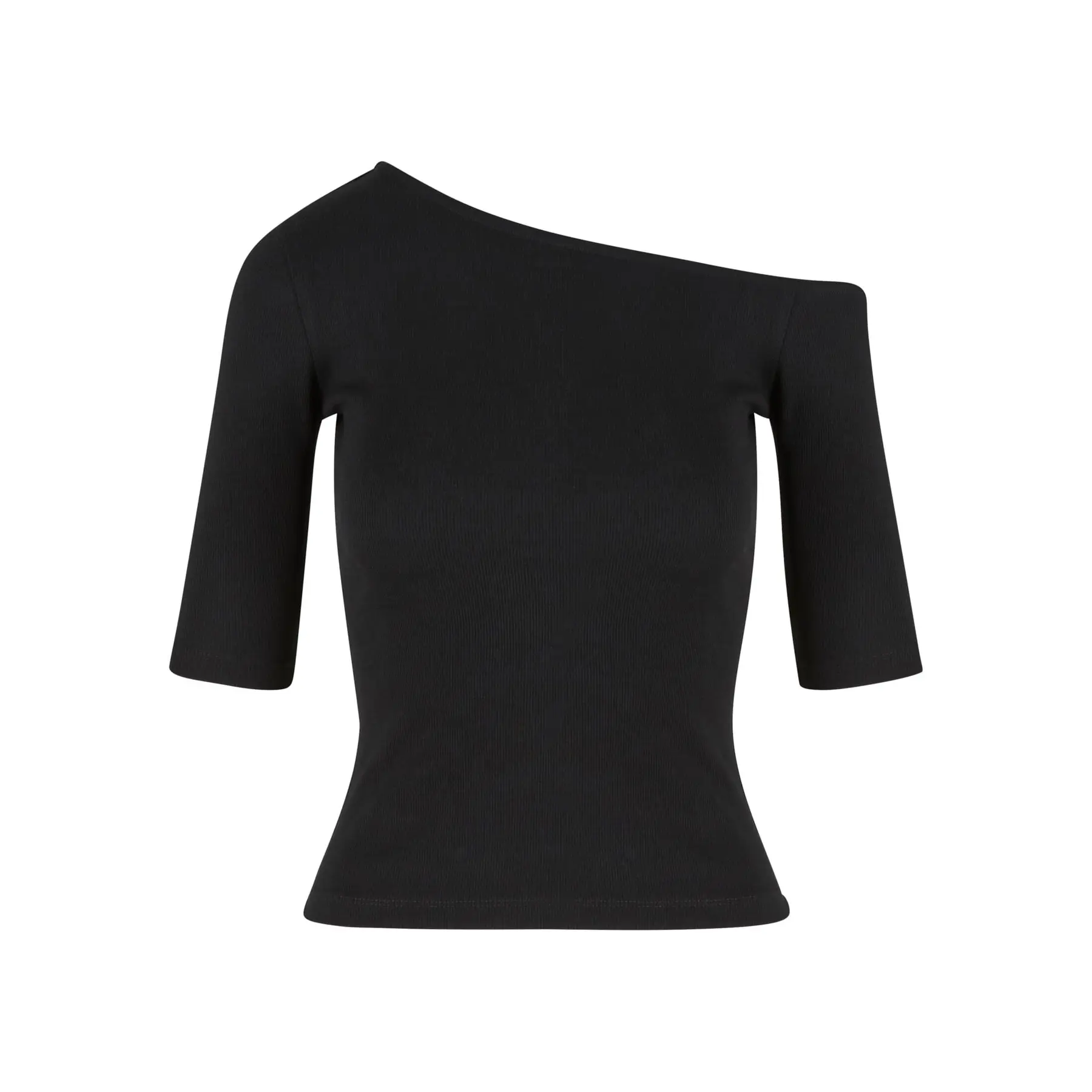 T-shirt da donna Urban Classics Organic Asymmetric Rib