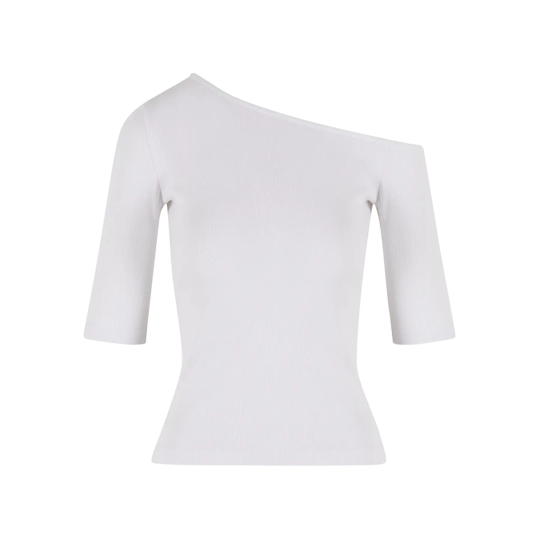T-shirt da donna Urban Classics Organic Asymmetric Rib