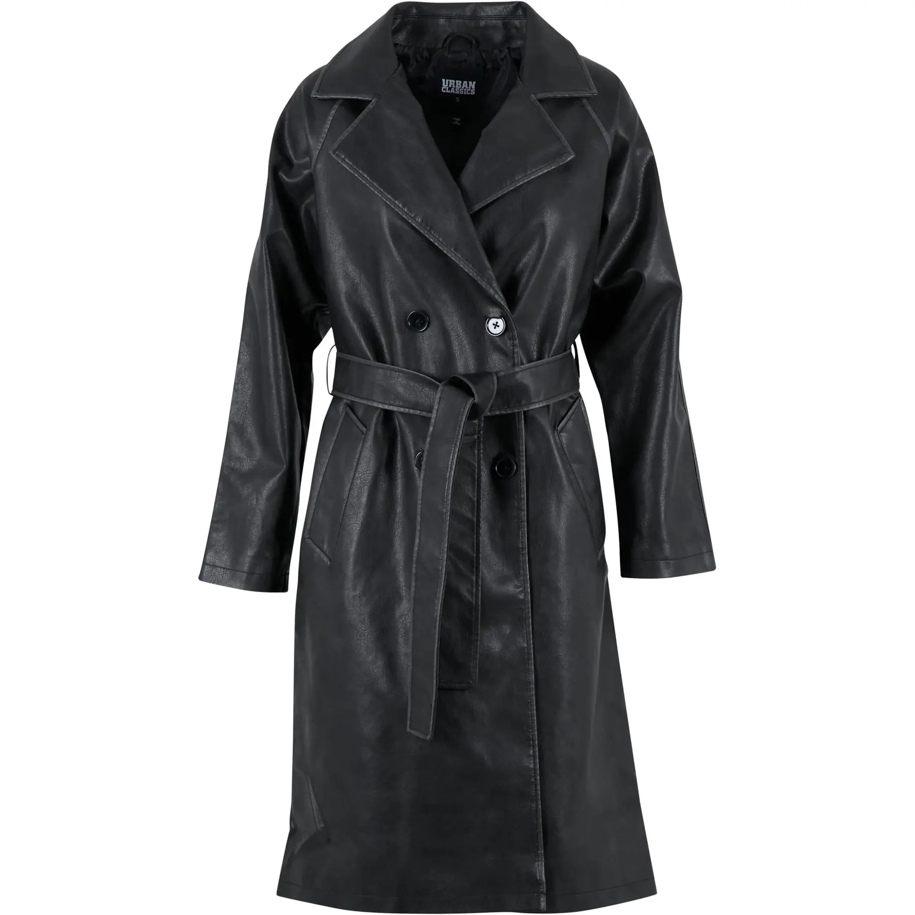 Leather jacket woman Urban Classics Trenchcoat