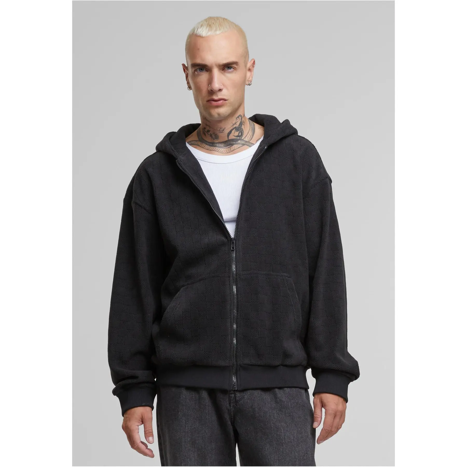 Sweatshirt mit Reißverschluss Urban Classics Jacquard