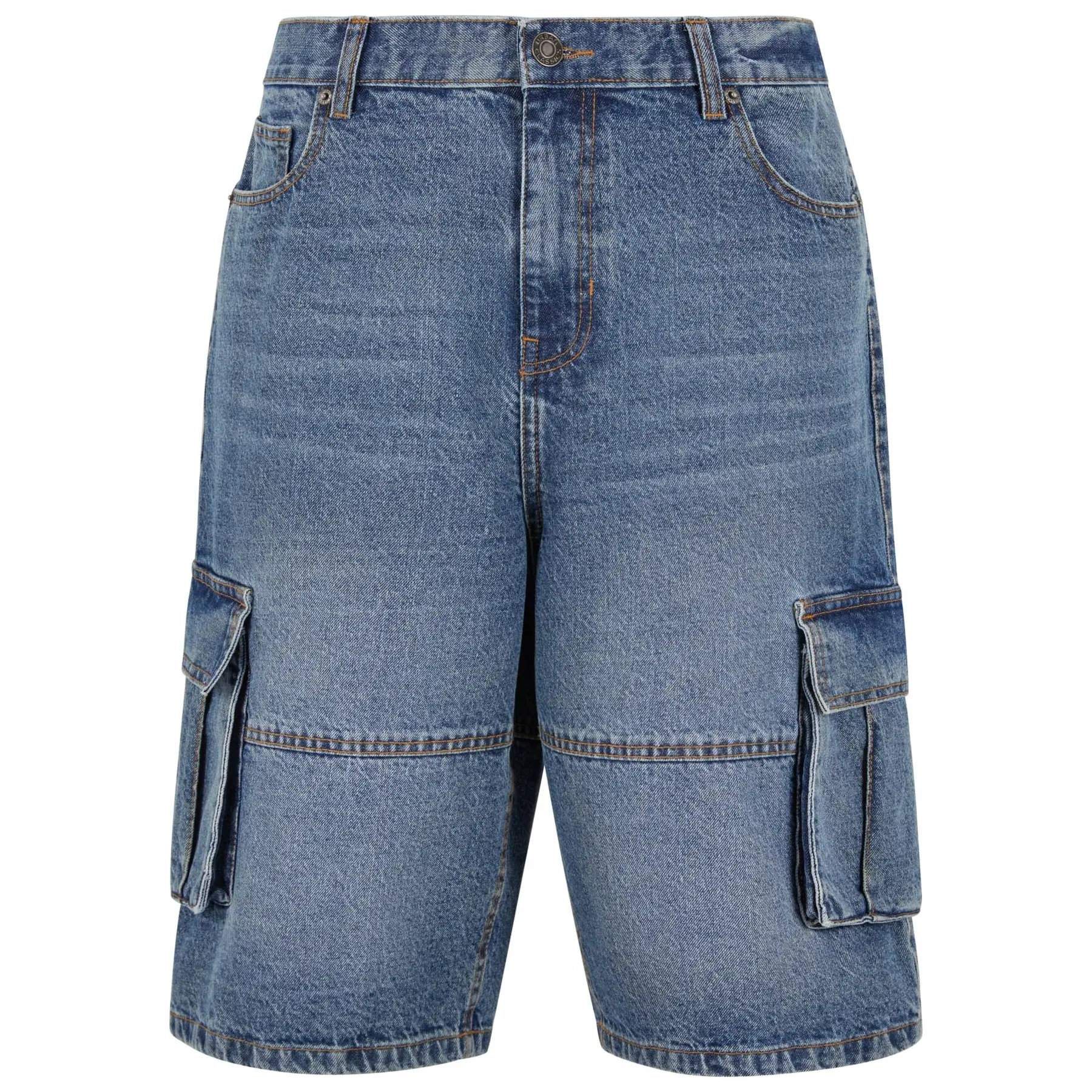 Bermuda cargo in jeans Urban Classics Relaxed