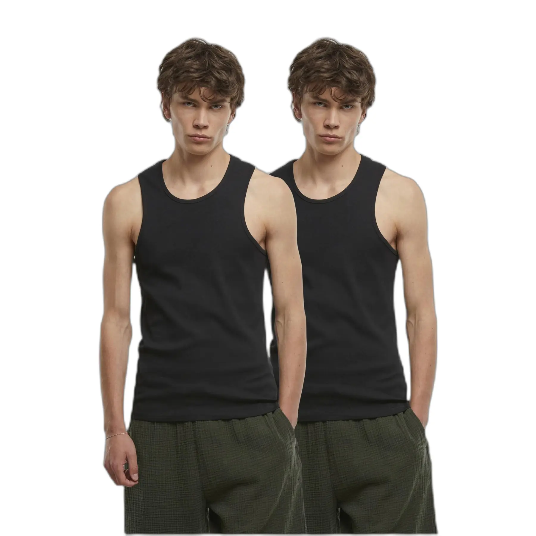 Canottiera Urban Classics Ribbed (x2)