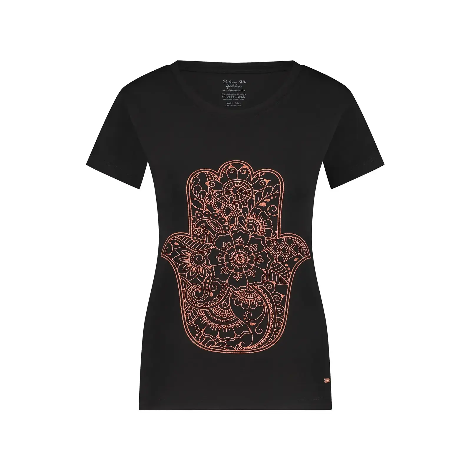 Damen T-Shirt Urban Goddess Hamsa Core