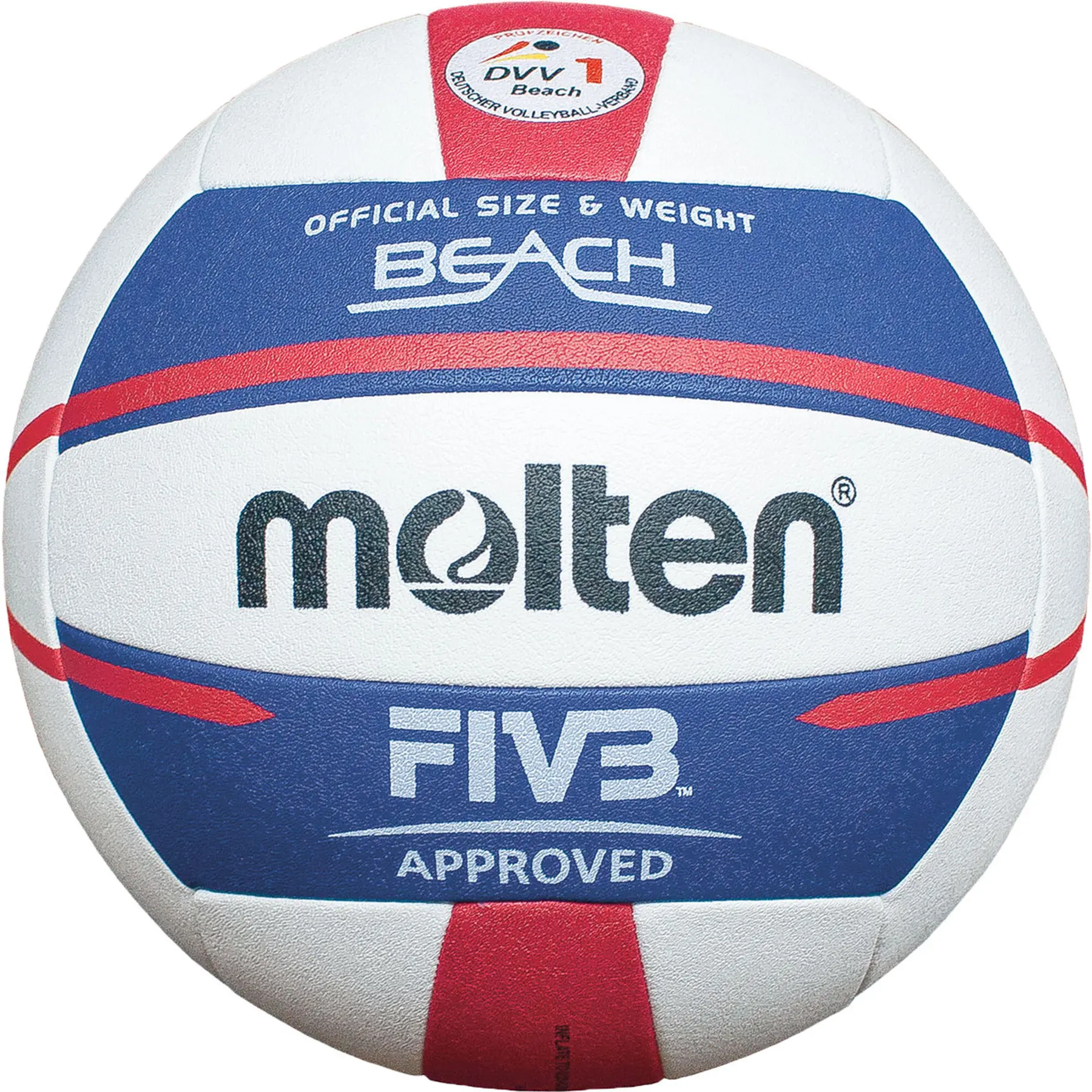 Molten Unisex Blau/Weiß/Rot Volleyball, Gr. 5 - Image 5