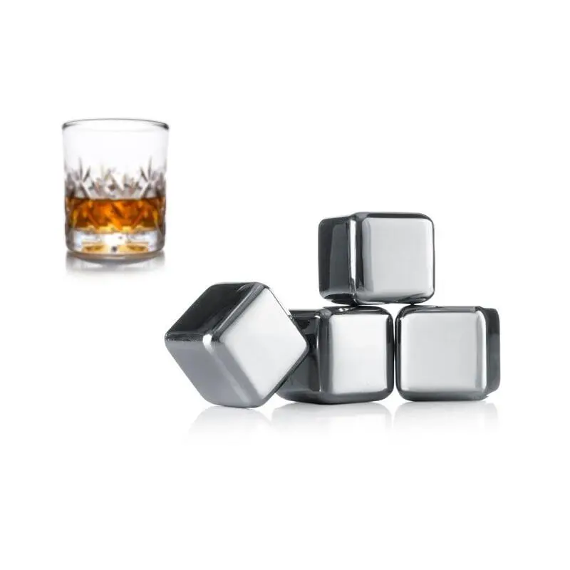 Vacu Vin Grau Set Von 4 Steinen Whiskykühler